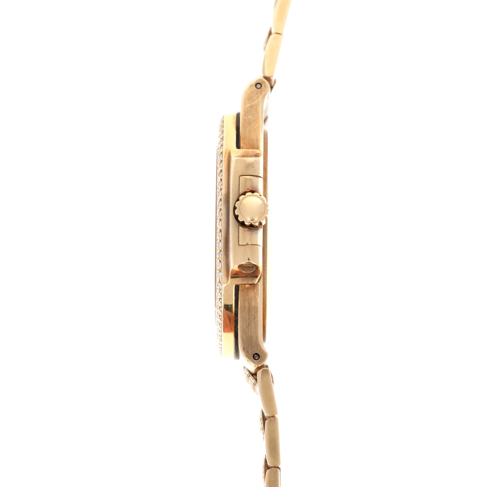Patek Philippe Yellow Gold Nautilus Diamond Watch Ref. 3800 - Image 3