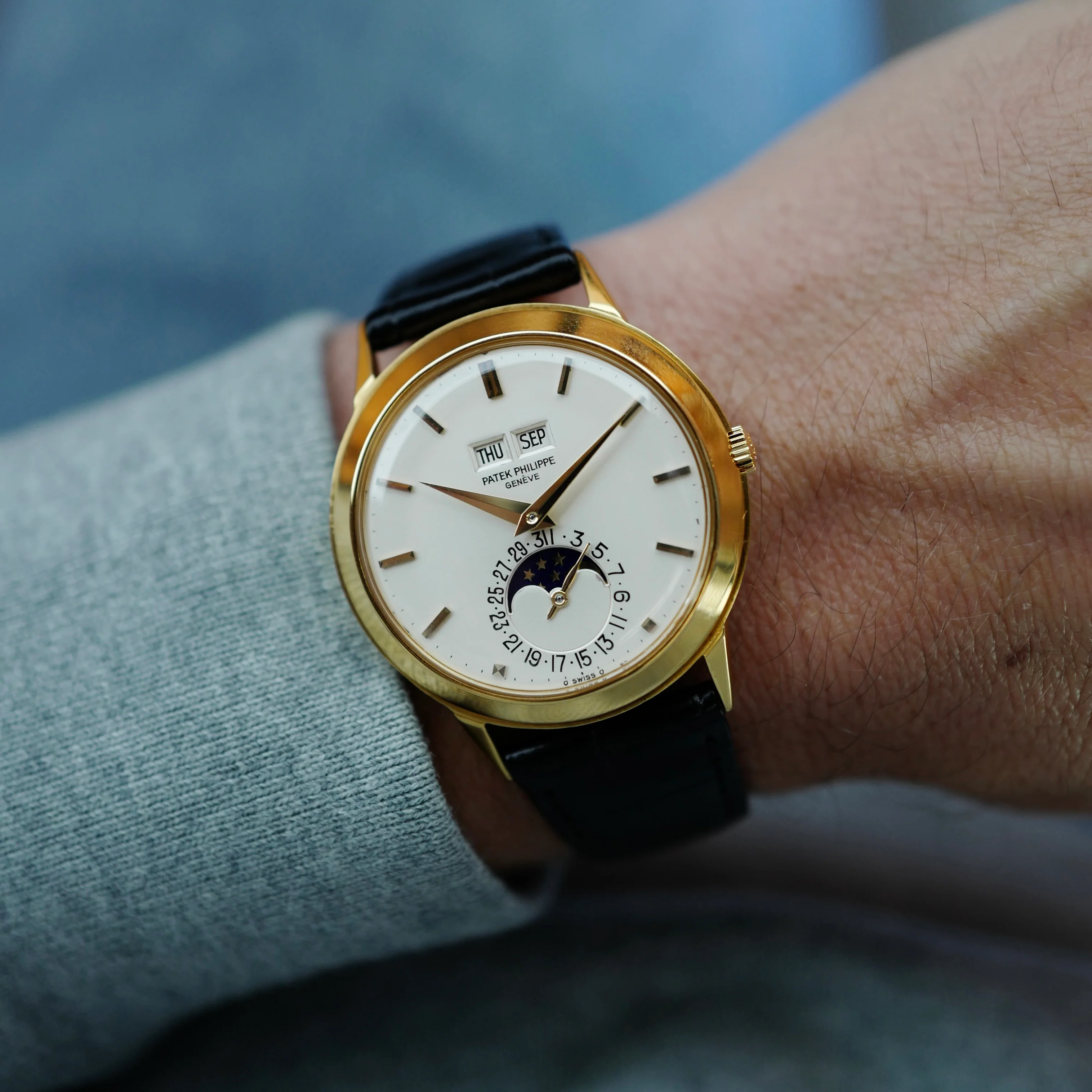 Patek Philippe Yellow Gold Perpetual Calendar Watch Ref. 3448, Circa 1977 - Image 3