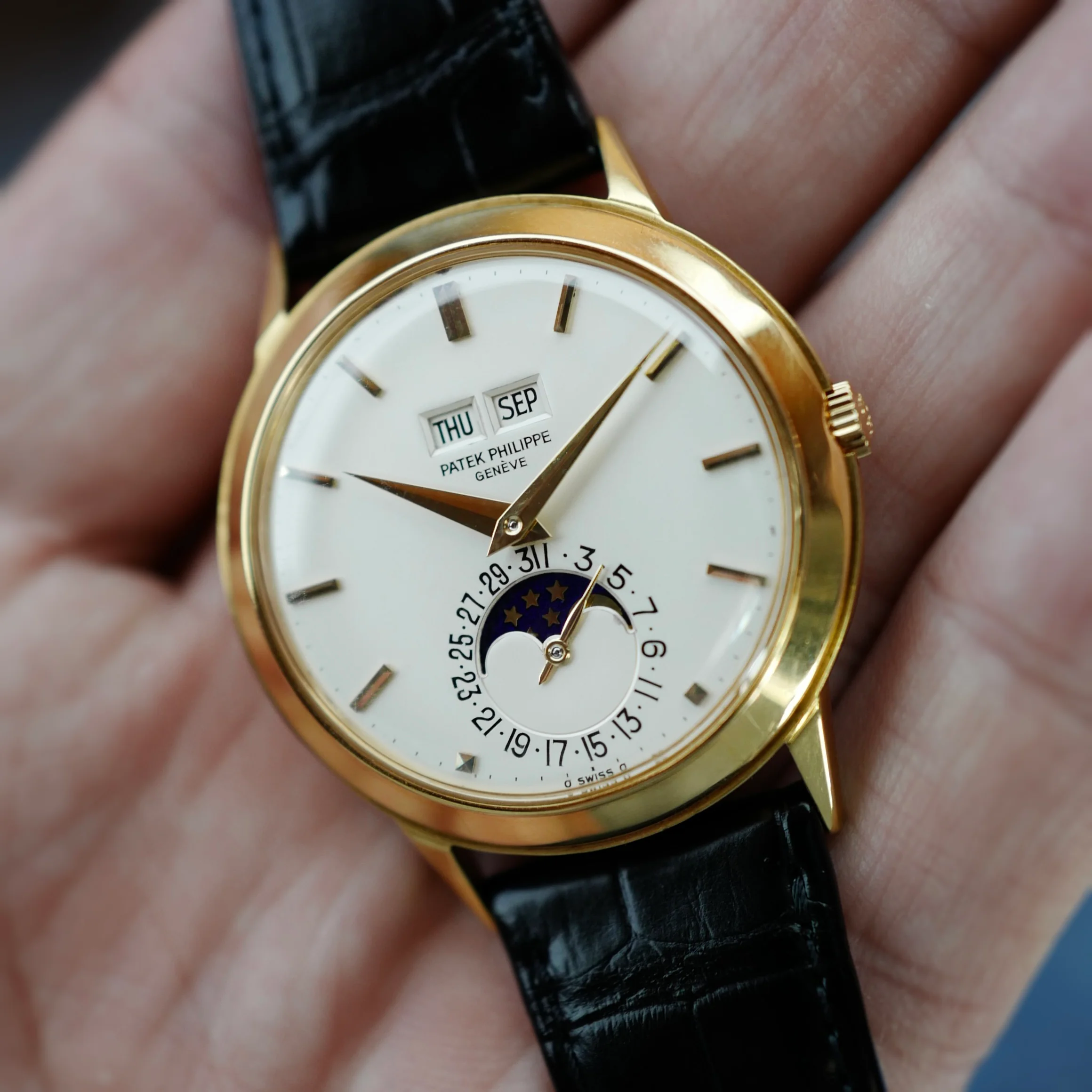 Patek Philippe Yellow Gold Perpetual Calendar Watch Ref. 3448, Circa 1977 - Image 4