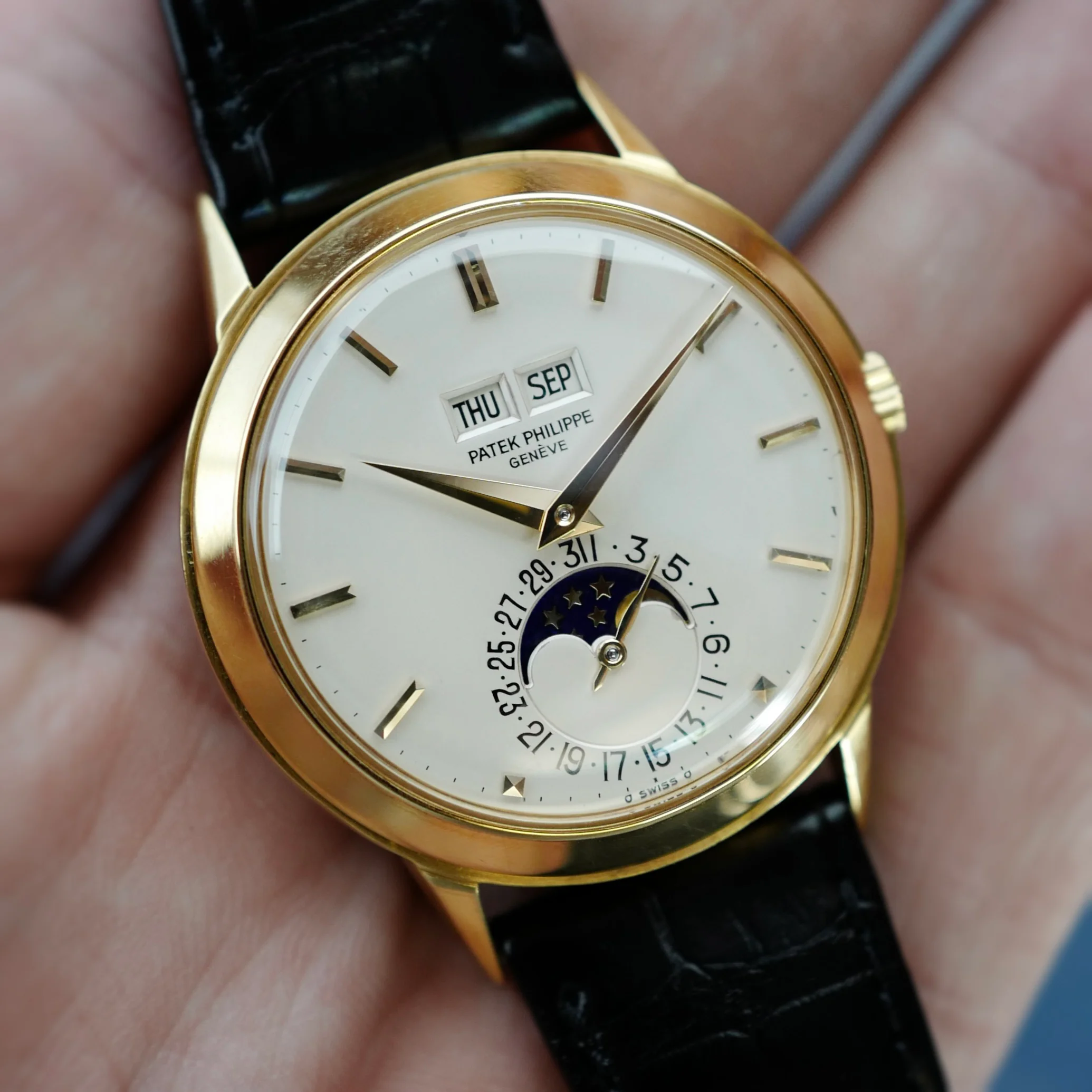 Patek Philippe Yellow Gold Perpetual Calendar Watch Ref. 3448, Circa 1977 - Image 6