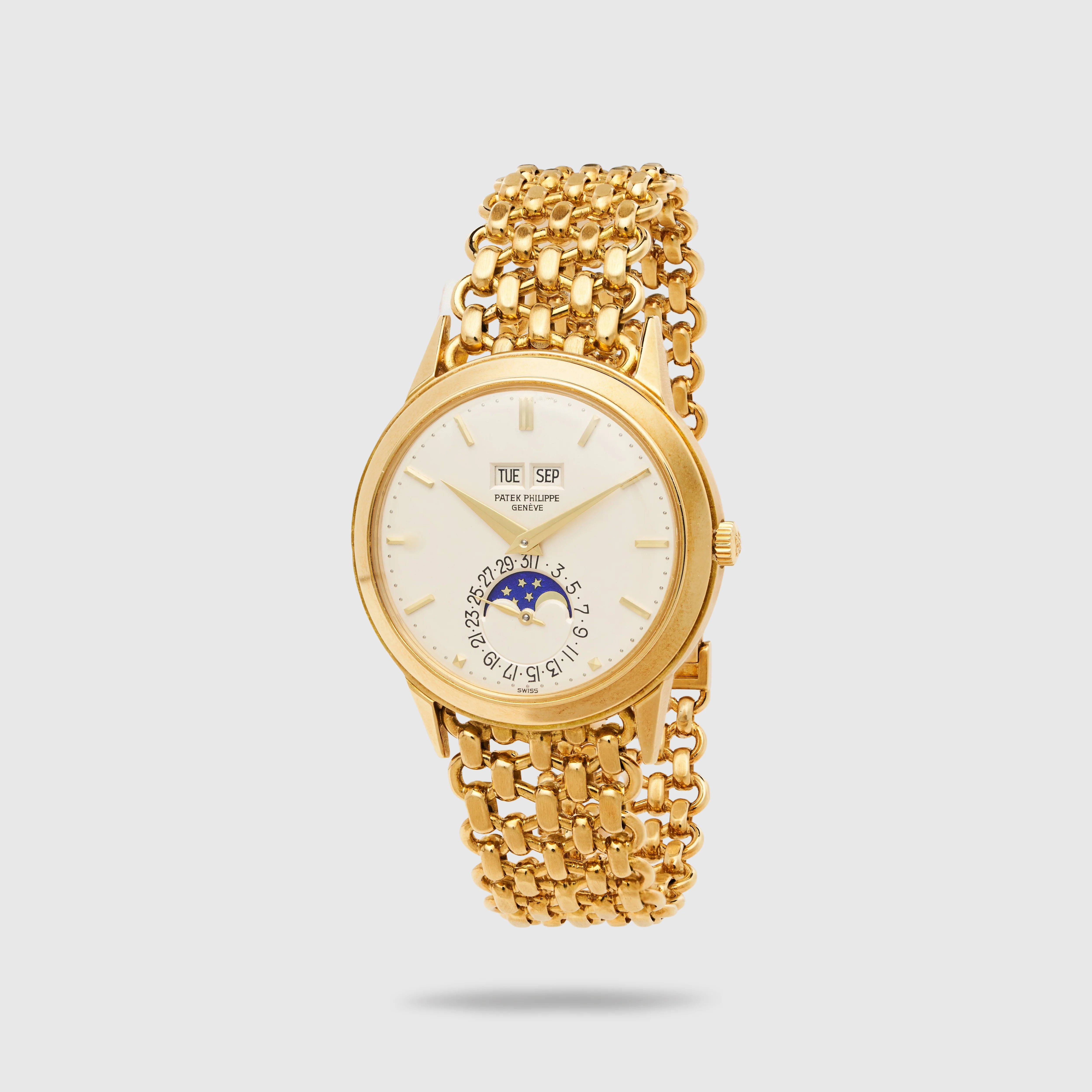 Patek Philippe Yellow Gold Perpetual Calendar Watch Ref. 3448 - Image 2