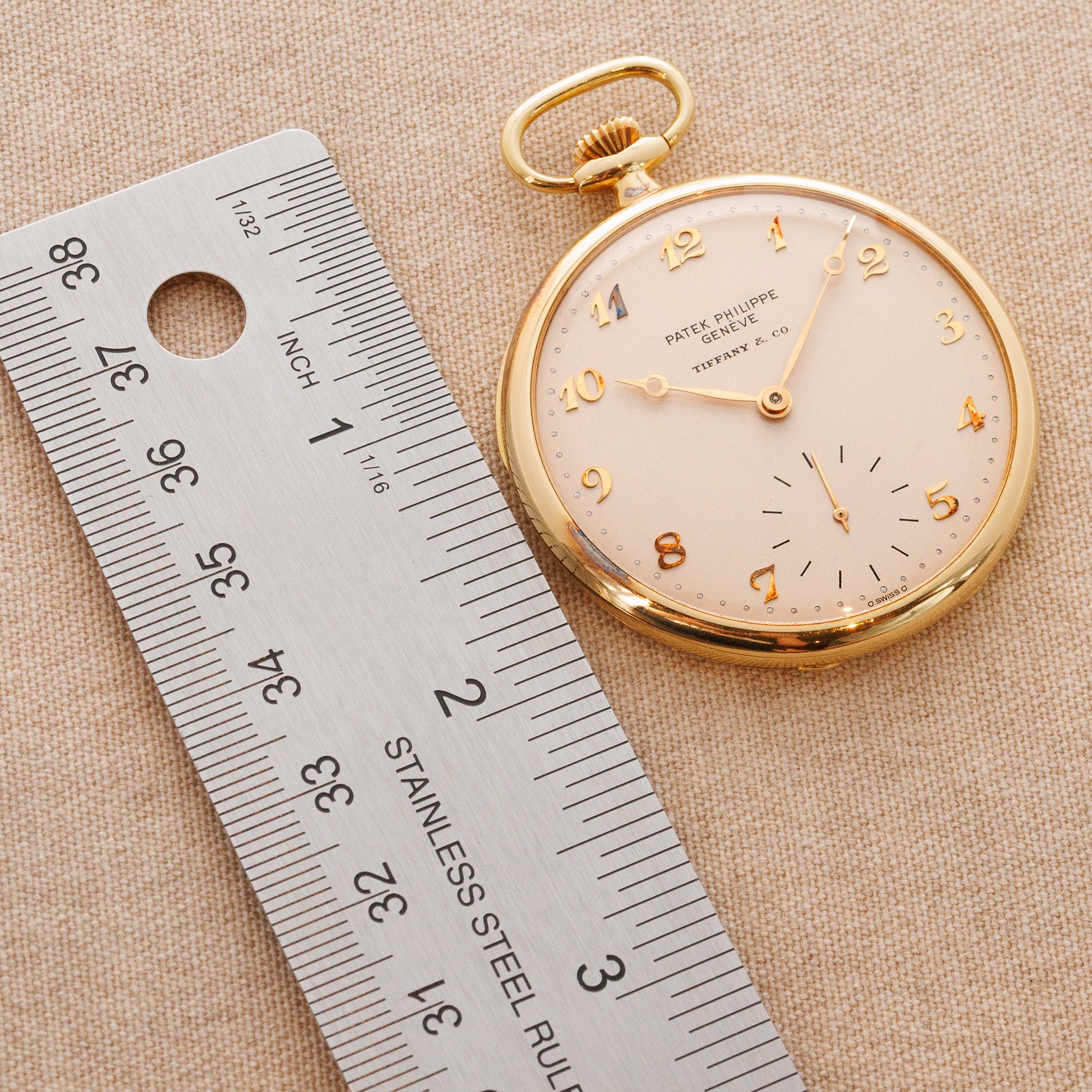Patek Philippe Yellow Gold Pocket Watch Ref. 652 with Breguet Numerals Retailed by Tiffany & Co. - Image 6
