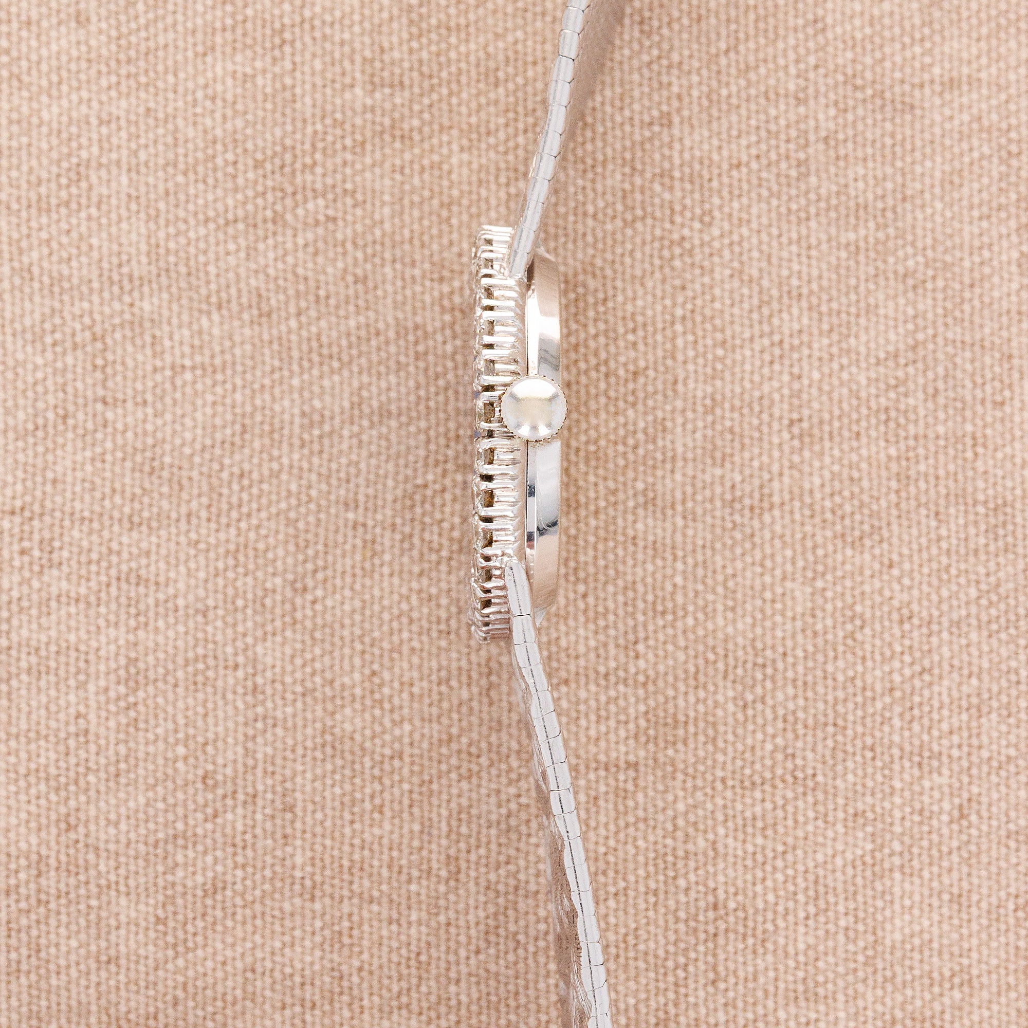 Piaget Ladies White Gold Lapis Diamond Bracelet Watch - Image 4