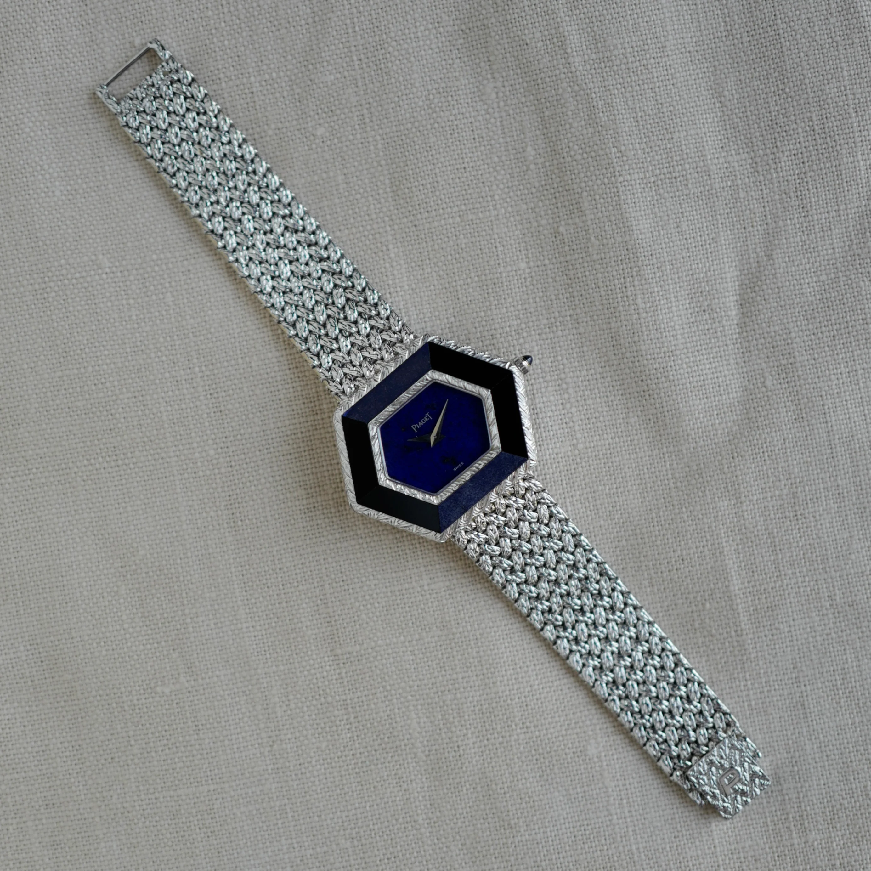 Piaget Lapis, Onyx and Sodalite Hexagon Watch (NEW ARRIVAL) - Image 6