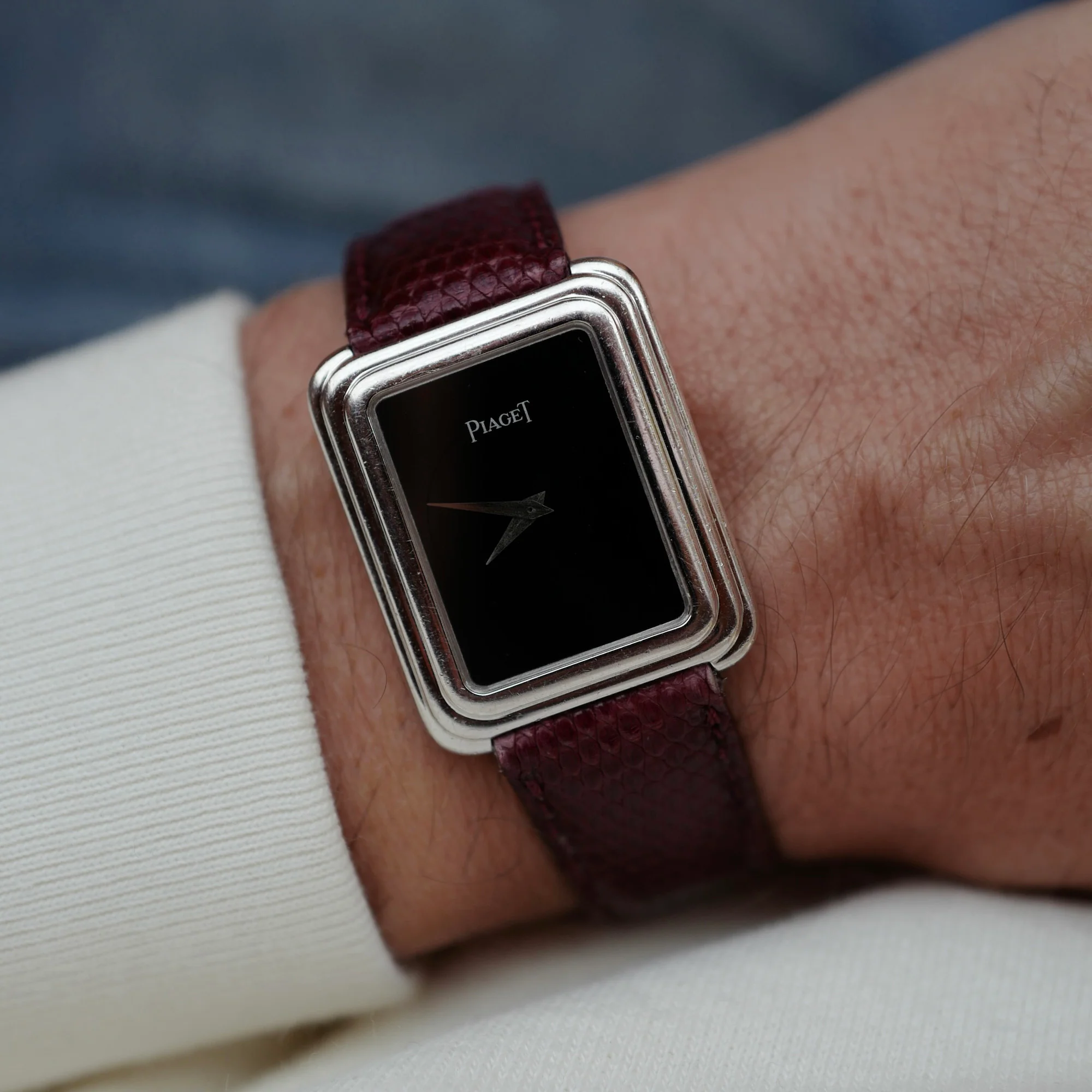 Piaget White Gold and Onyx Protocole Watch Ref. 74121 - Image 3