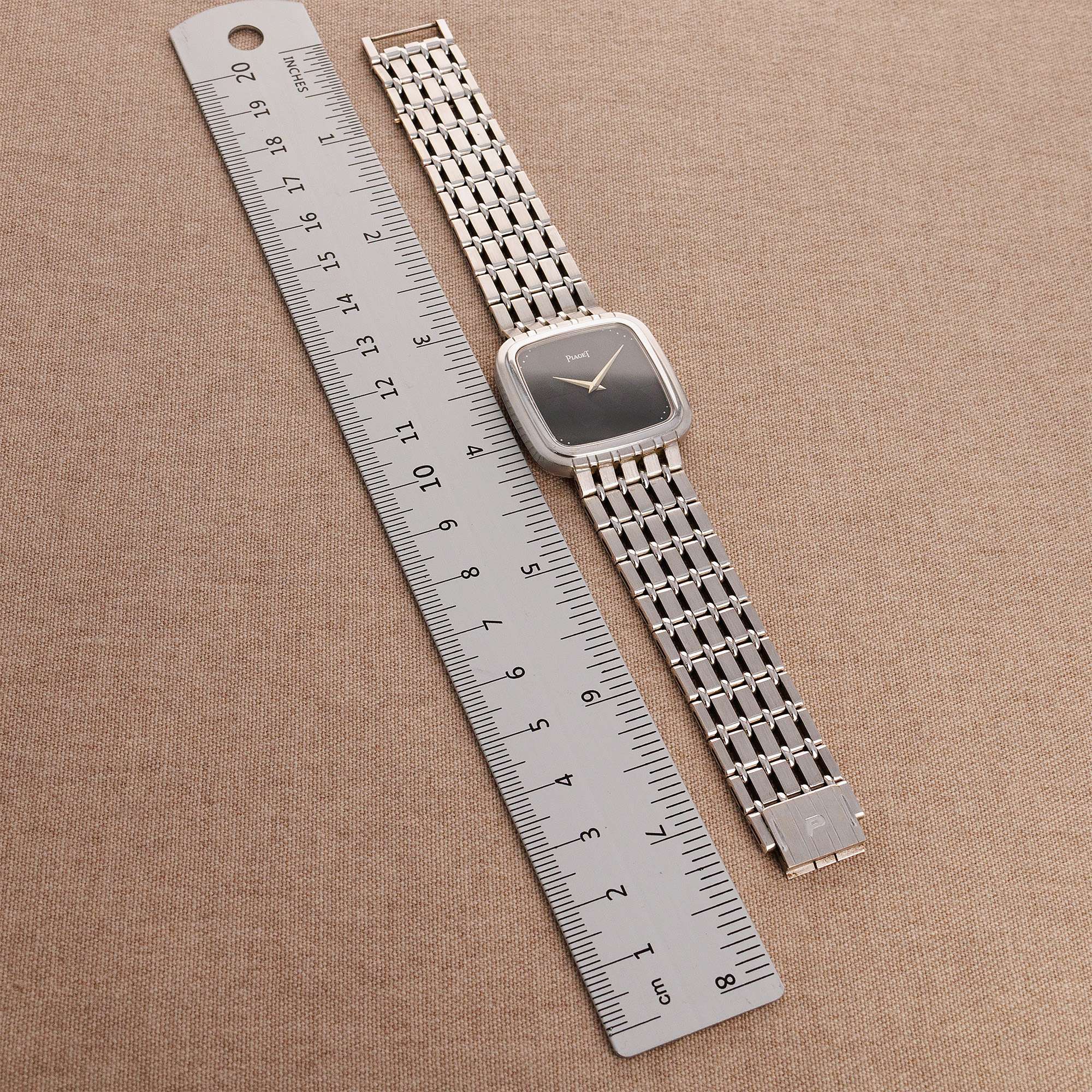 Piaget White Gold Backset Watch Ref. 7708 - Image 7
