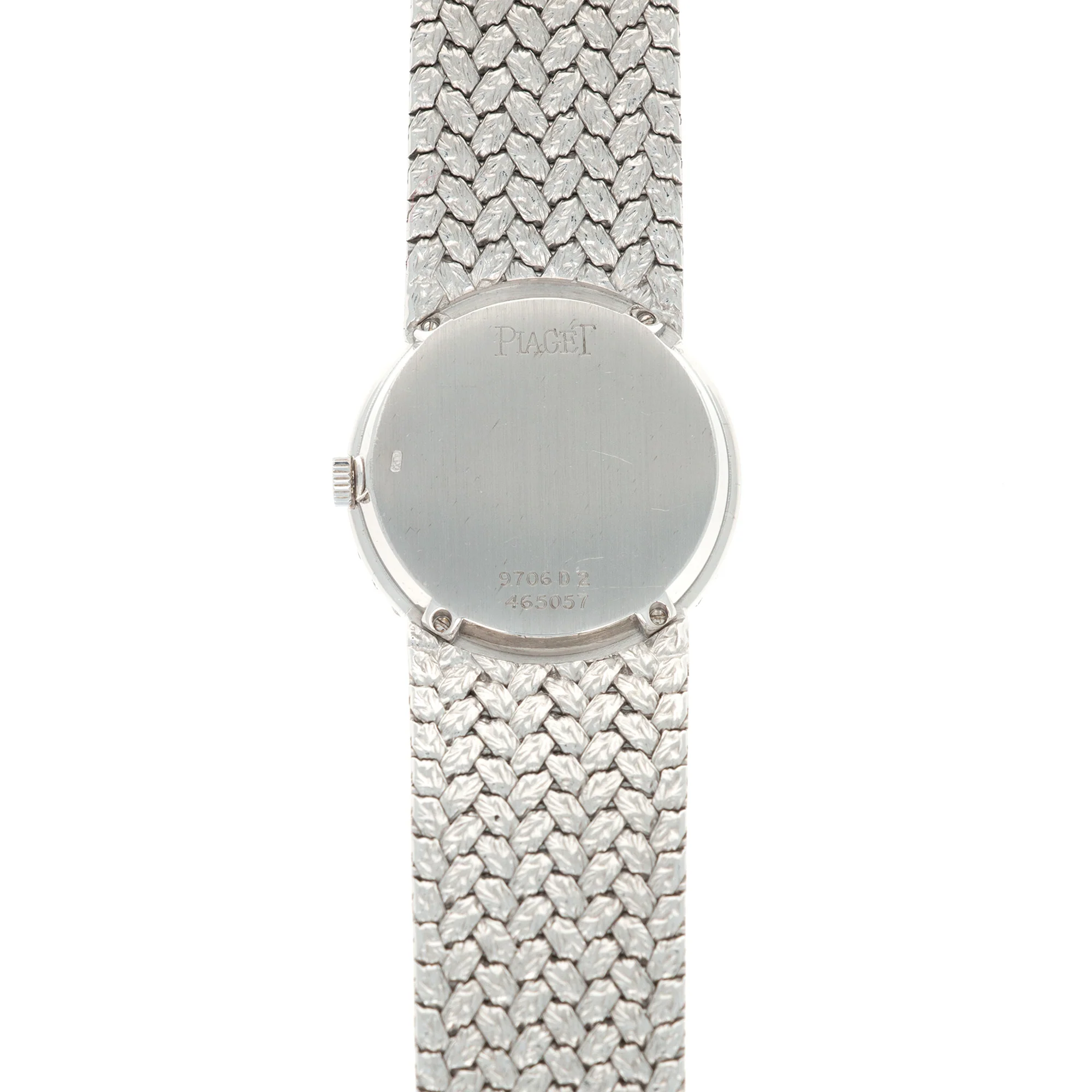 Piaget White Gold Diamond Bezel with Black and Diamond Dial on Bracelet - Image 4