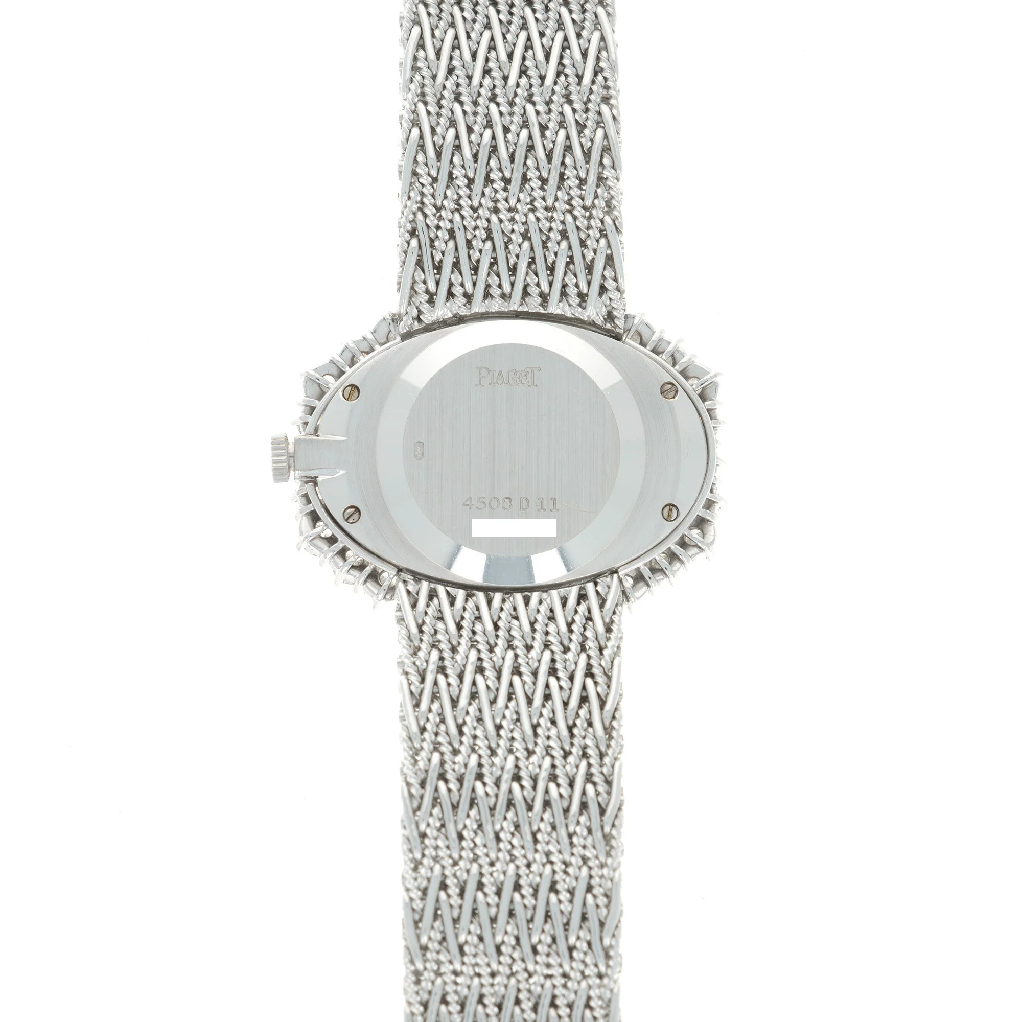 Piaget White Gold Diamond Sapphire Watch, 1970s - Image 4
