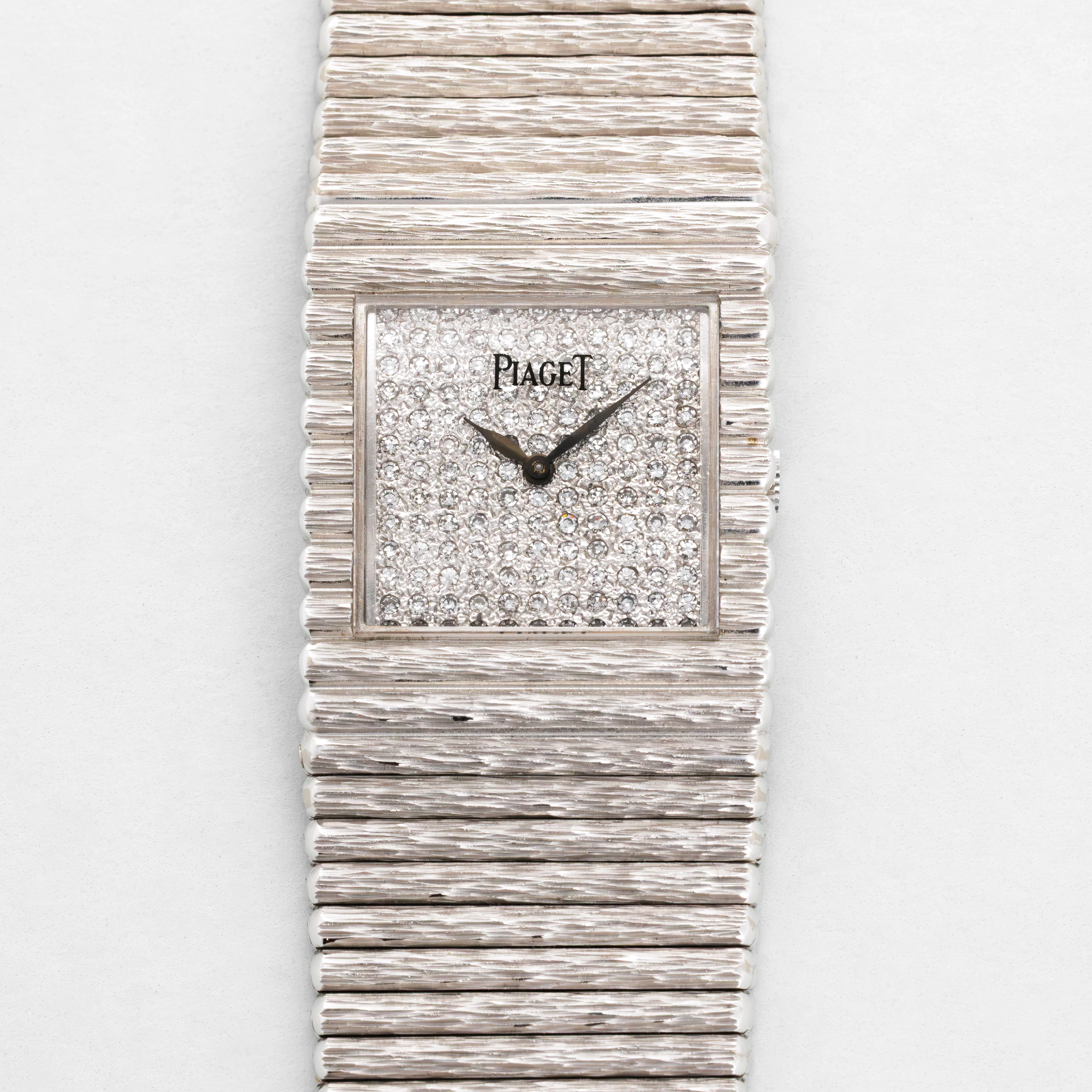 Piaget White Gold Emperador Ref. 9131C516 Super Heavy with Diamond Dial
