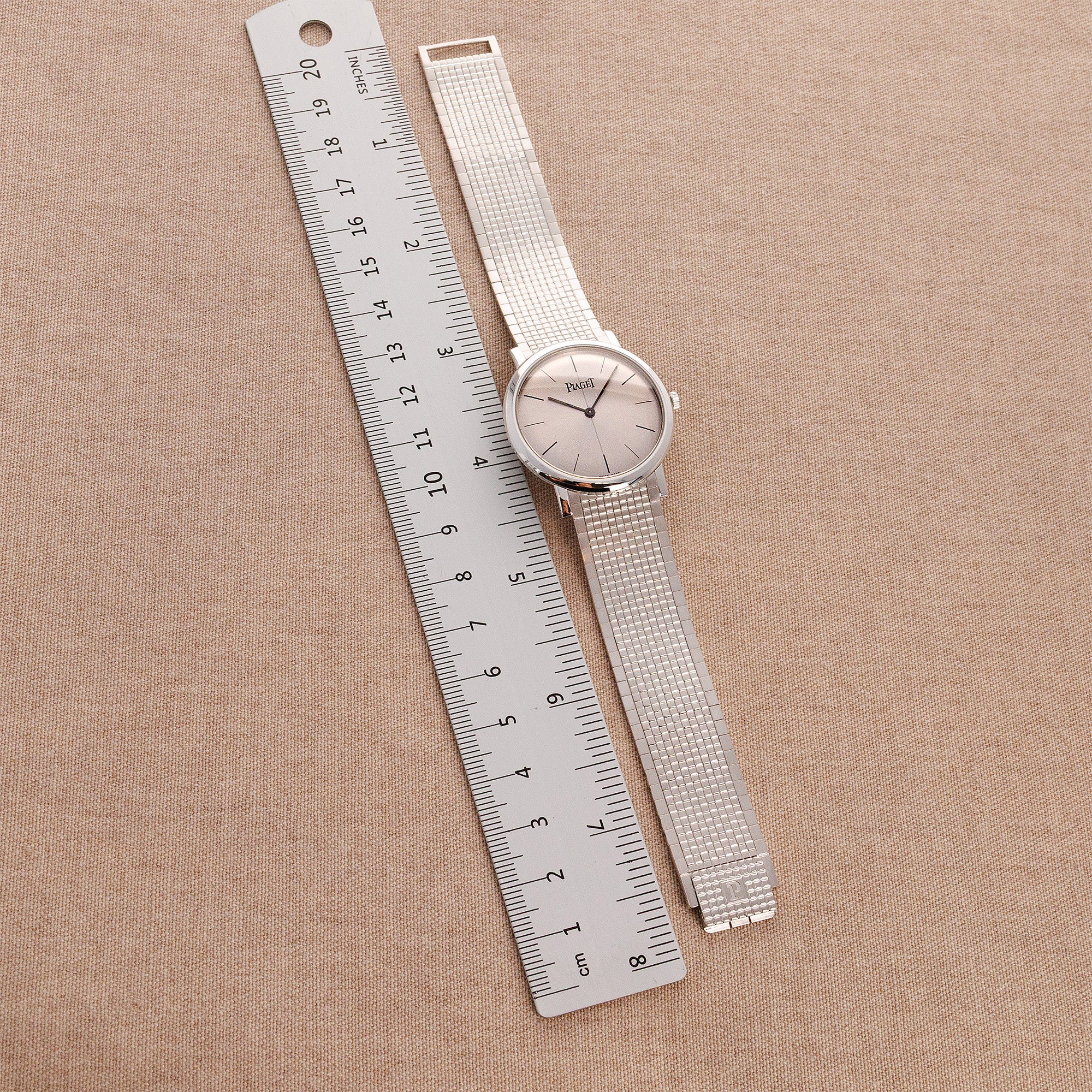 Piaget White Gold Mechanical Bracelet Watch Ref. P10178 - Image 7