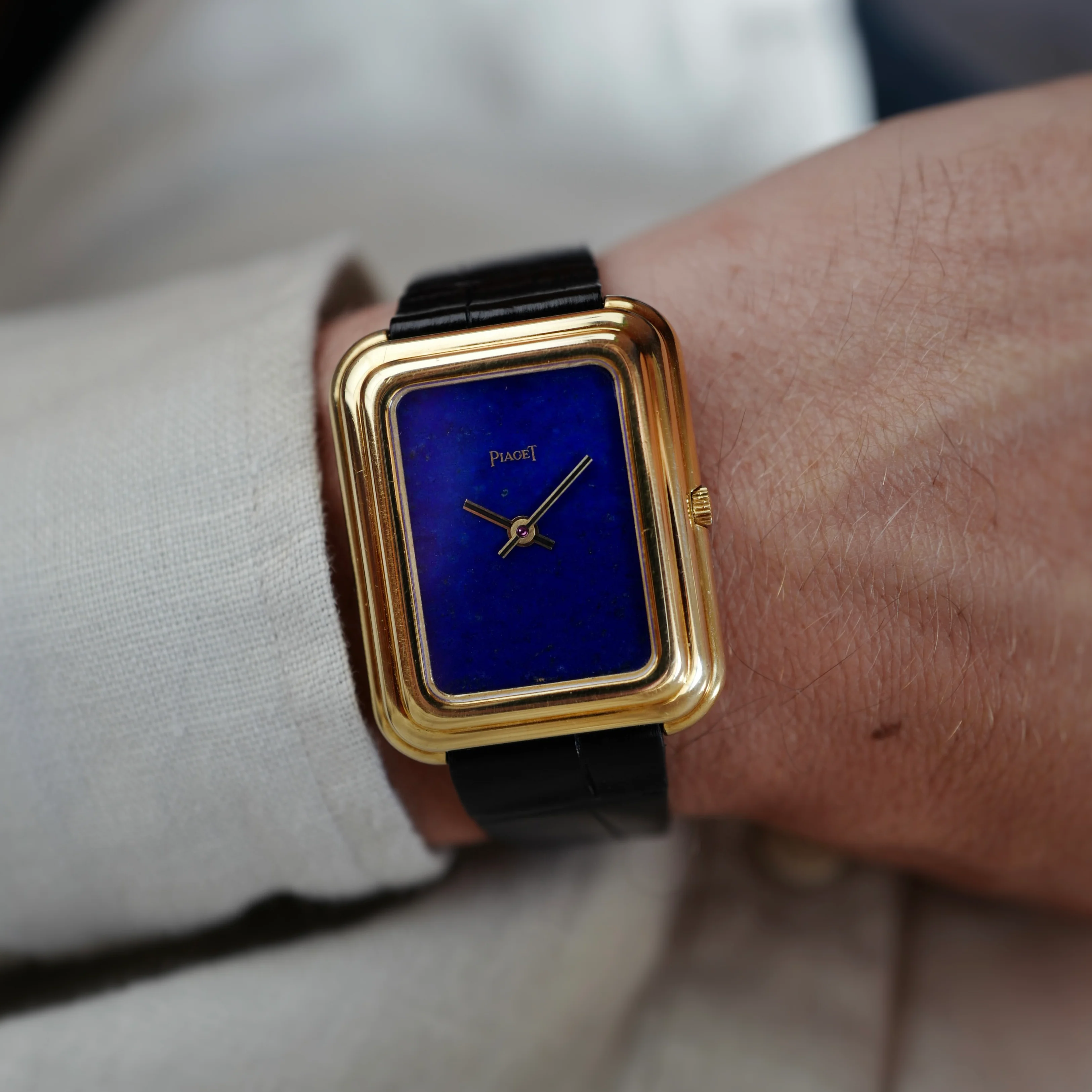 Piaget Yellow Gold Lapis Beta 21 Watch Ref. 14101 - Image 5