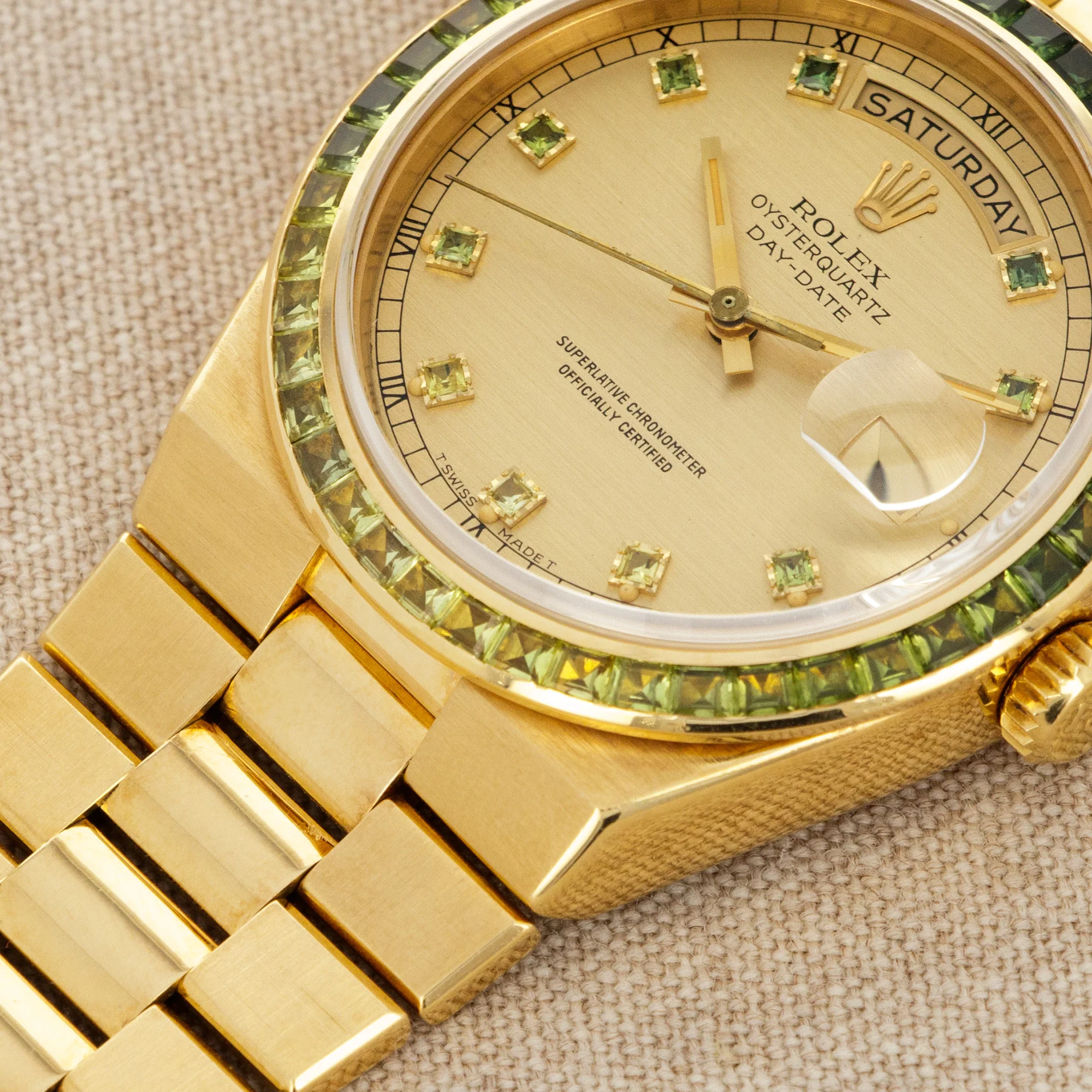 Rolex Day-Date OysterQuartz Sapphire Watch Ref. 19158 - Image 4