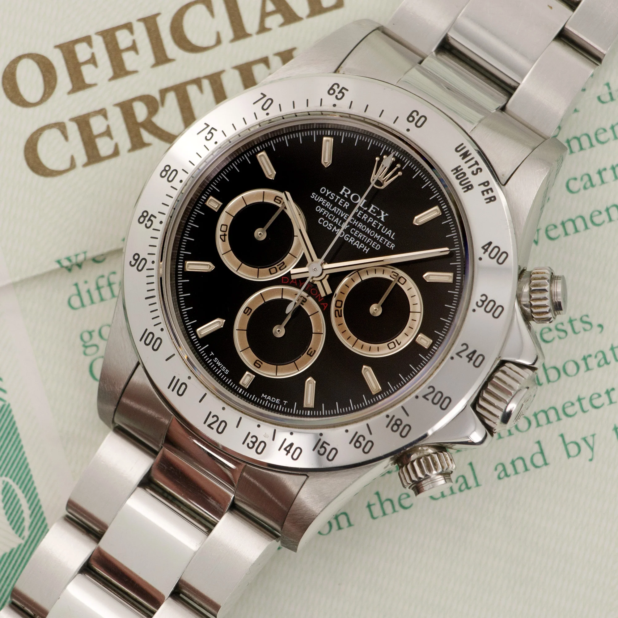 Rolex Daytona Cosmograph Patrizzi Watch Ref. 16520 with Original Warranty Paper - Image 2