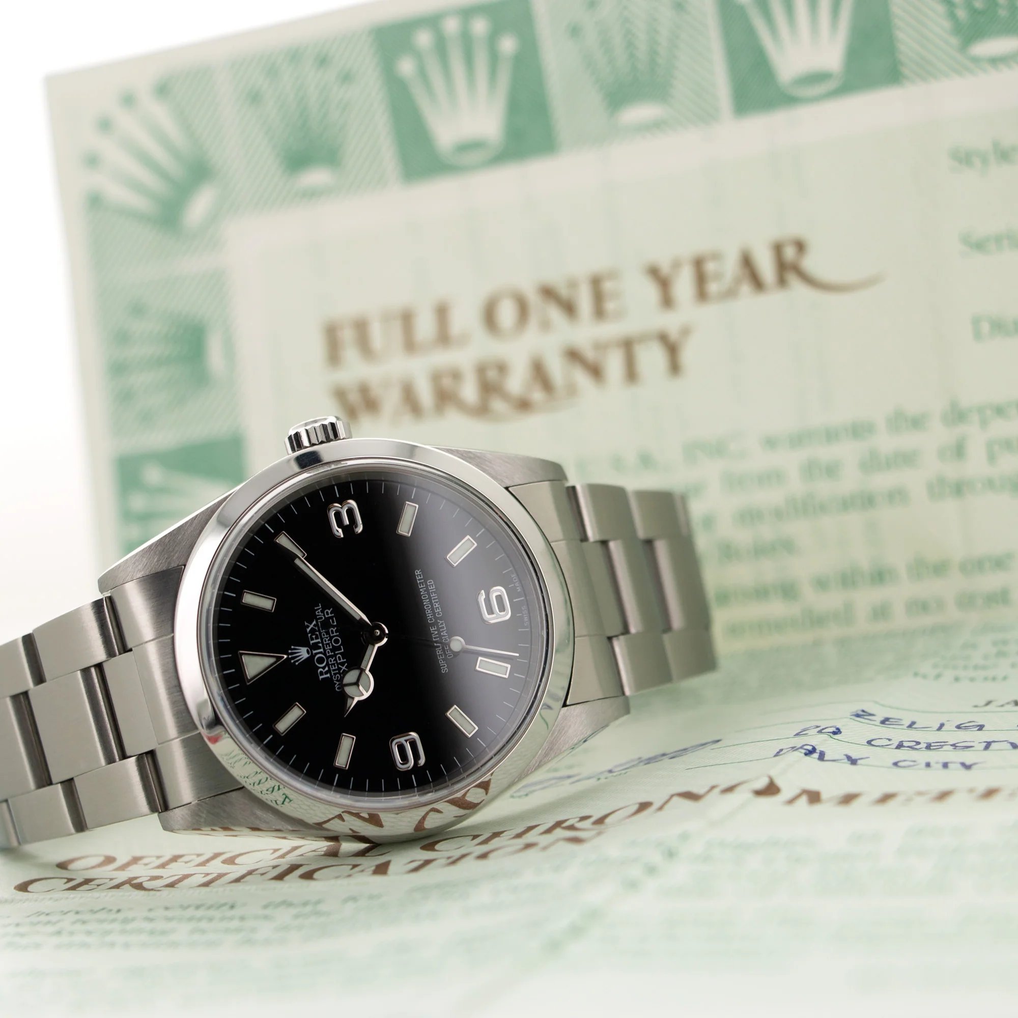 Rolex Explorer I Watch Ref. 14270 with Original Papers - Image 7