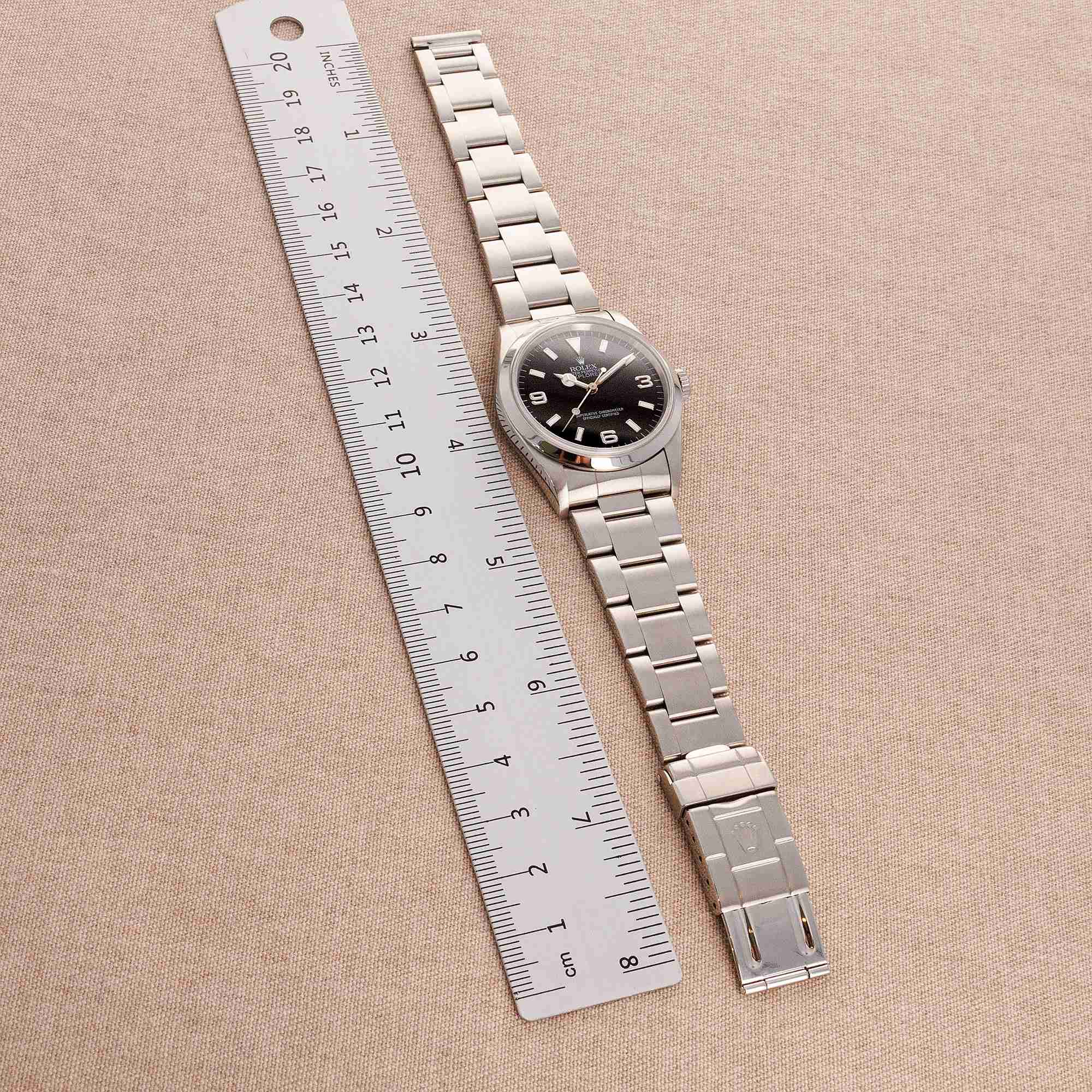 Rolex Steel Explorer Watch Ref. 14270 with Tritium Dial and Original Papers - Image 6