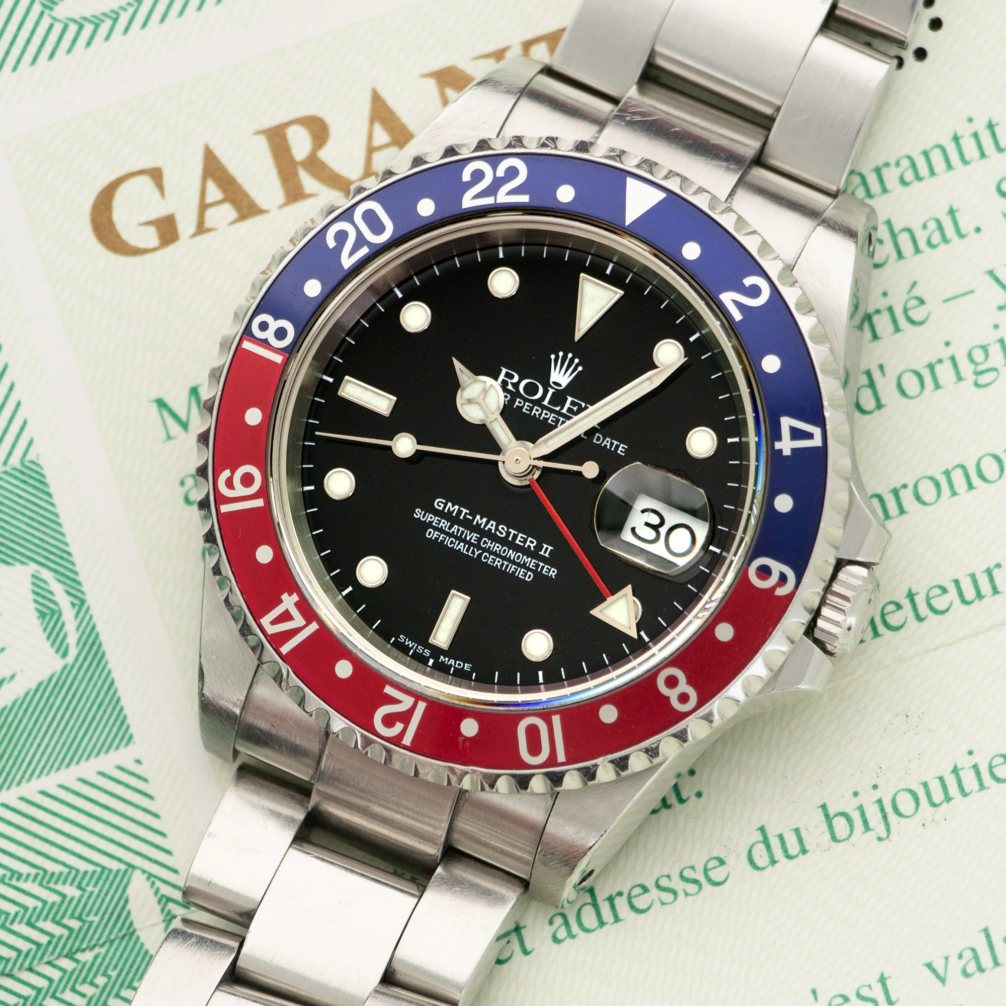 Rolex GMT-Master II Pepsi Watch Ref. 16710 with Original Paper - Image 2