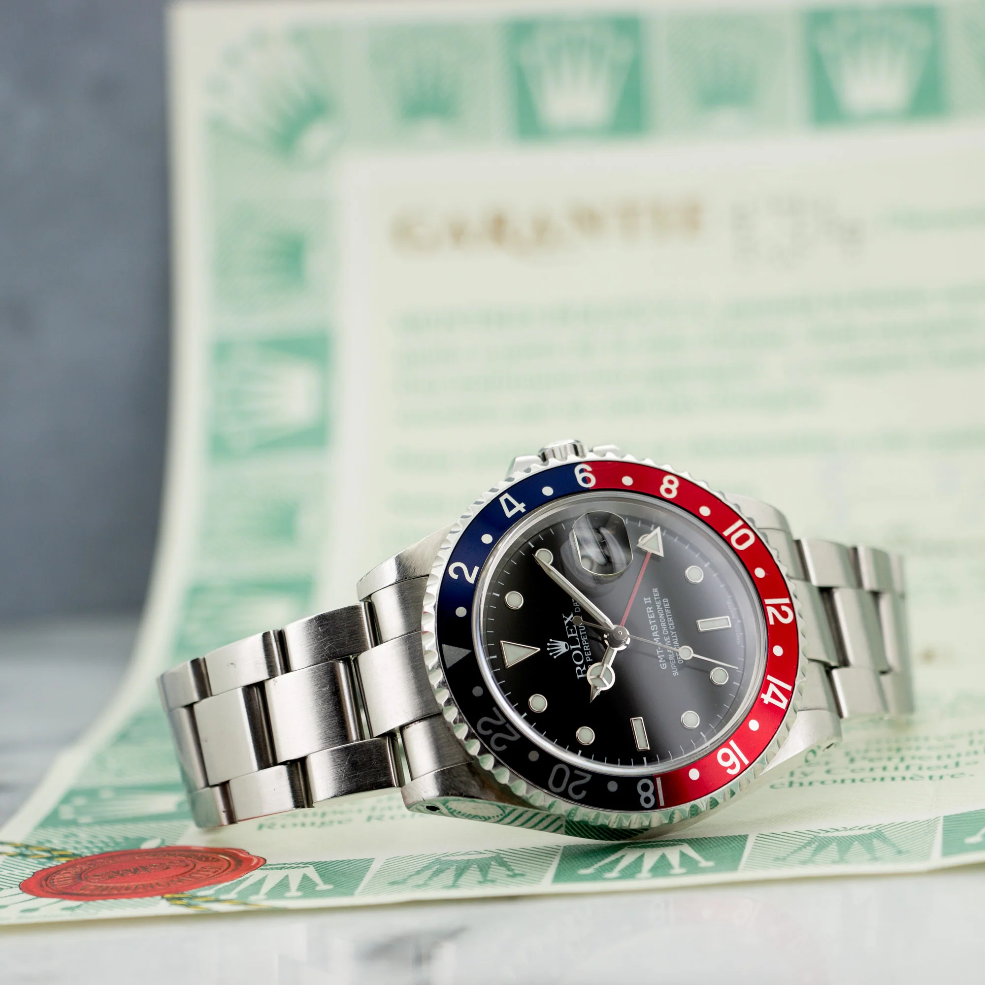 Rolex GMT-Master II Pepsi Watch Ref. 16710 with Original Paper - Image 7