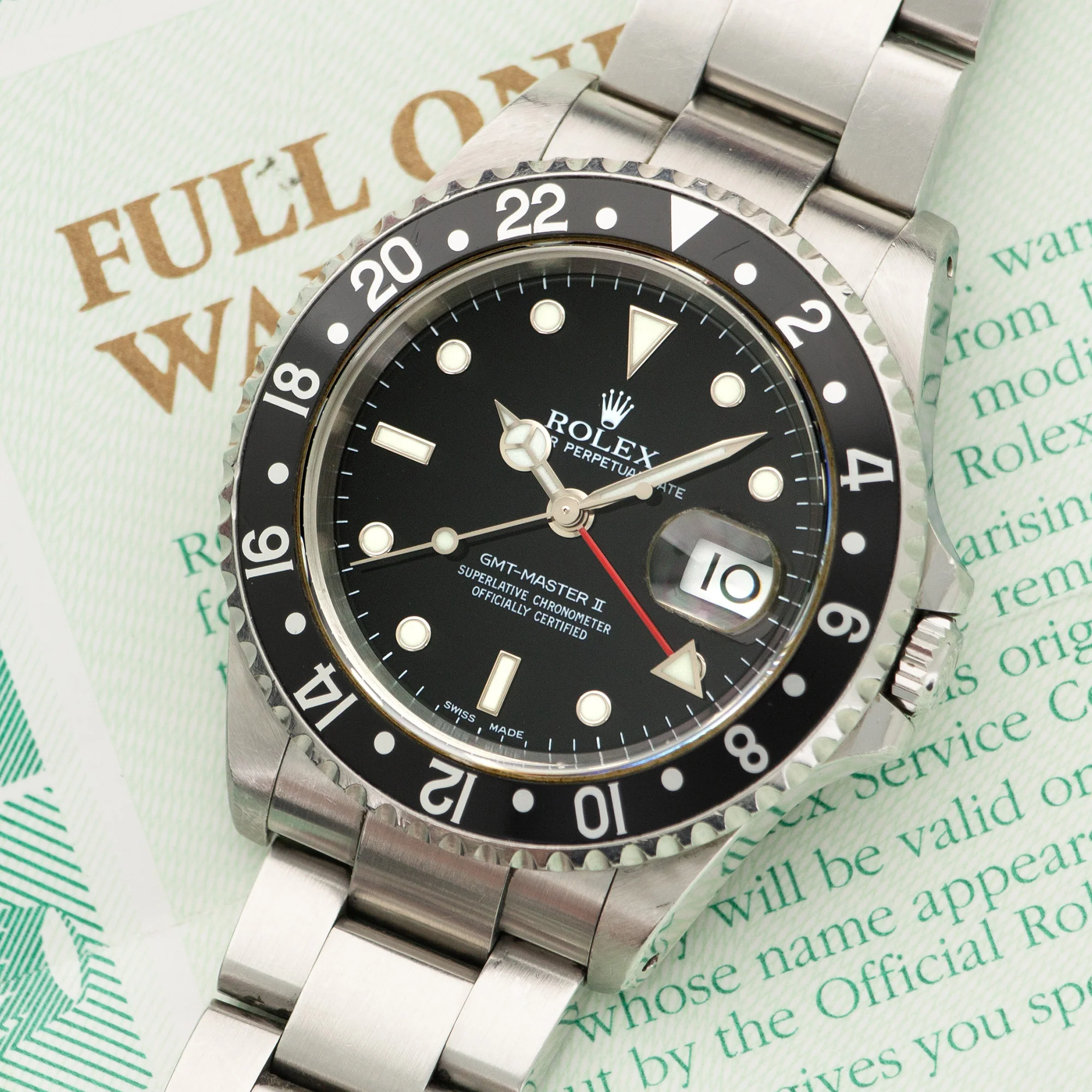 Rolex GMT-Master II Watch Ref. 16710 with Original Papers - Image 2