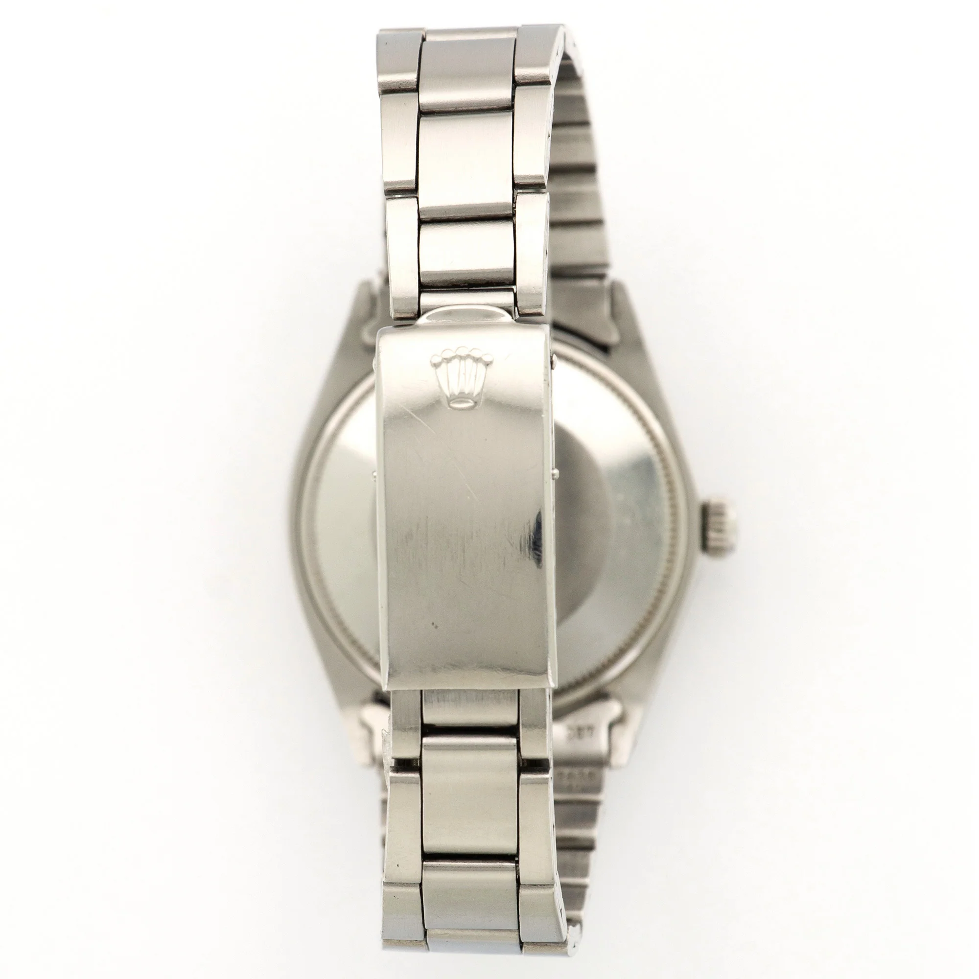 Rolex Oyster Perpetual Black Gilt Dial Watch Ref. 1002 - Image 5