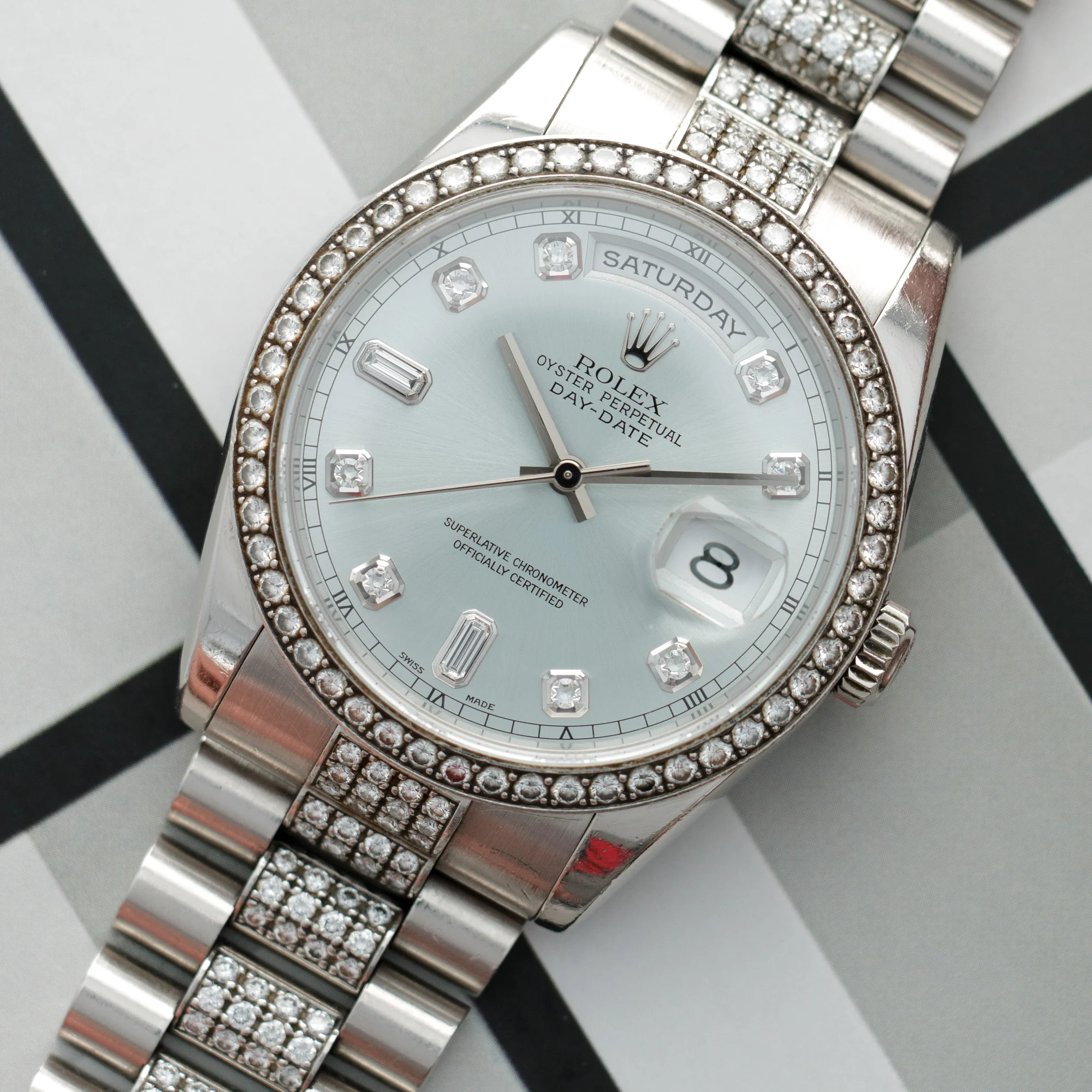 Rolex Platinum and Diamond Day-Date Ref. 118346 - Image 2