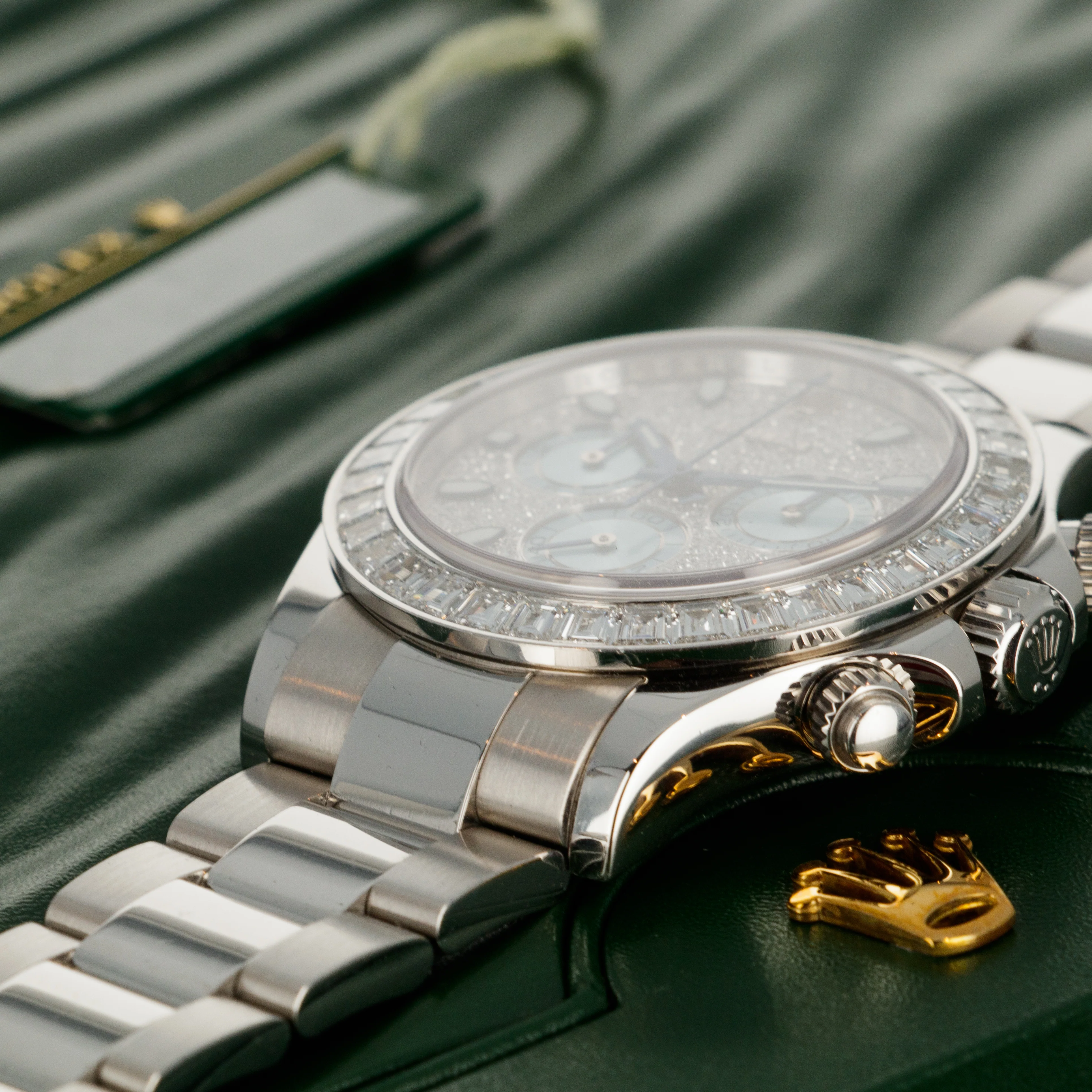 Rolex Platinum Cosmograph Daytona Diamond Watch Ref. 116576 - Image 5