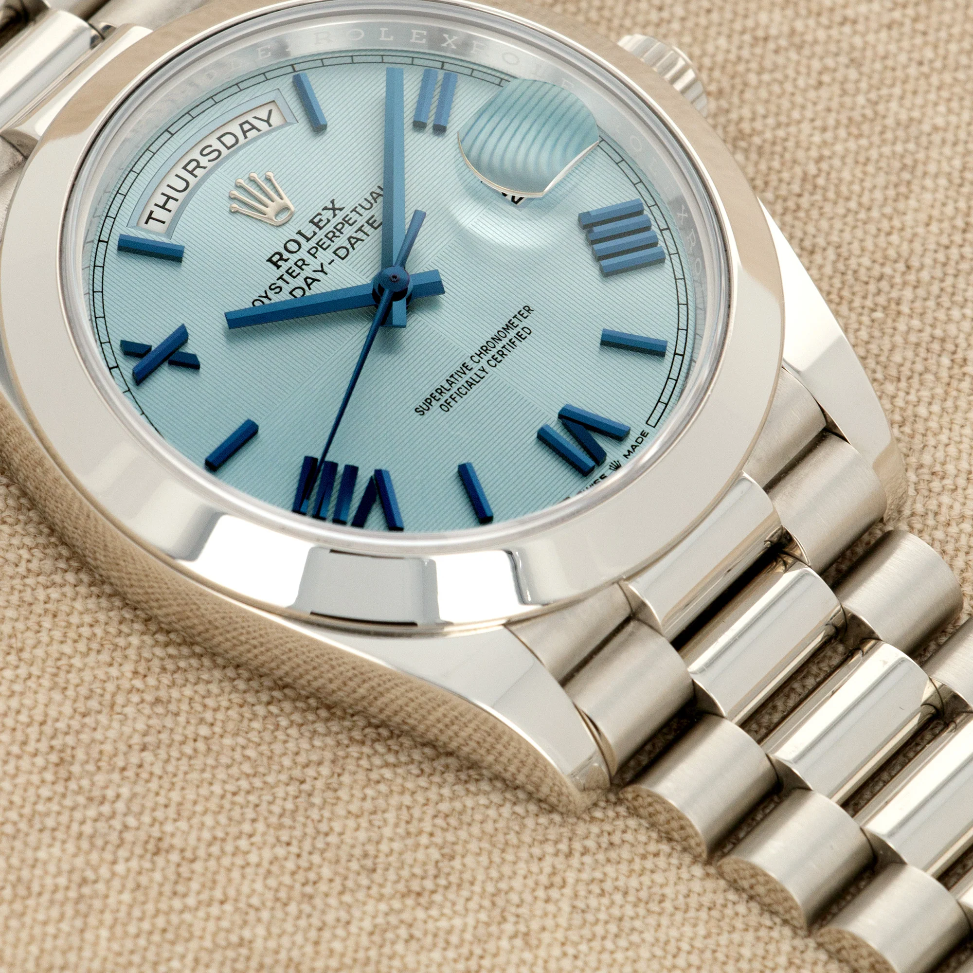 Rolex Platinum Day-Date 40mm Ref. 228206 with Box and Warranty - Image 3