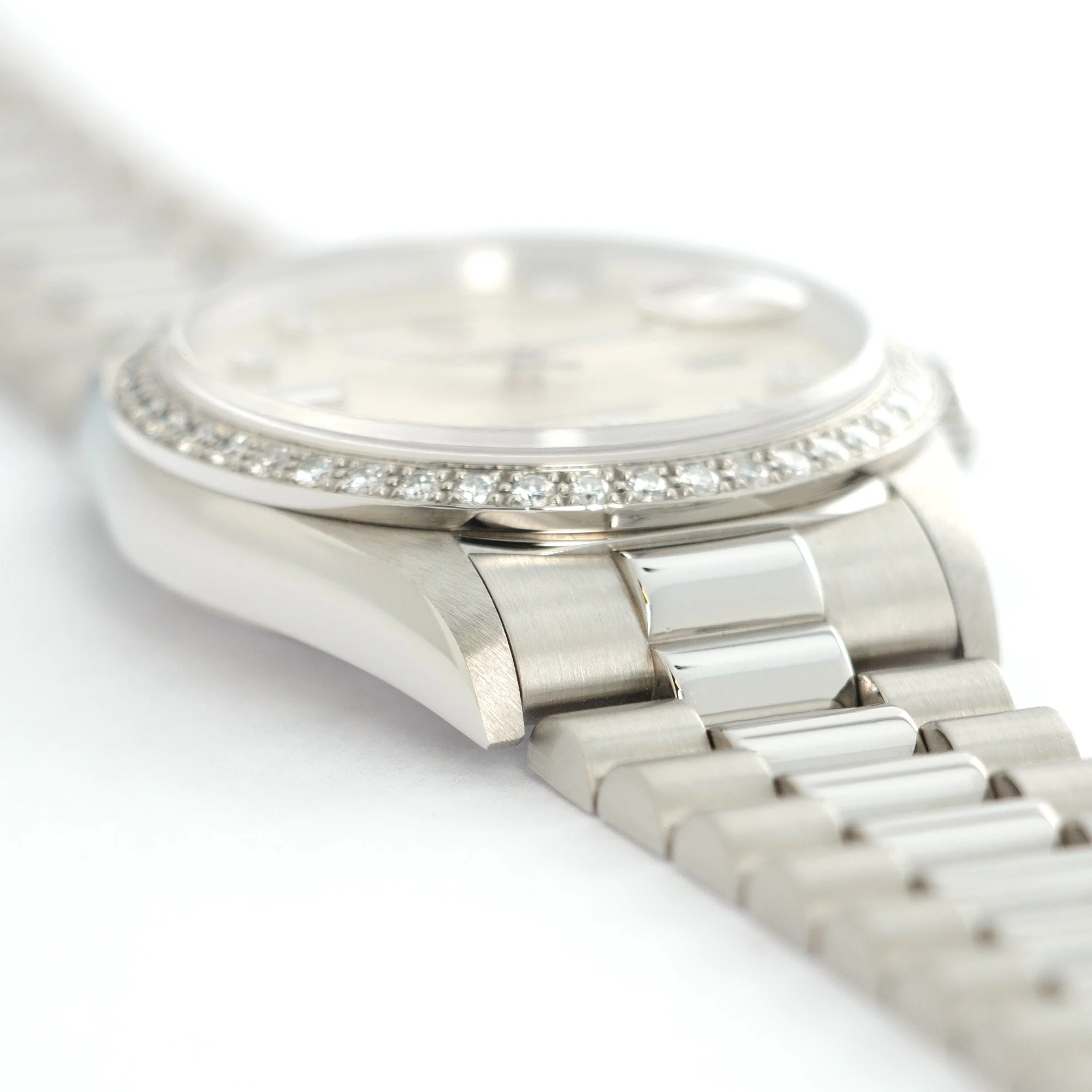Rolex Platinum Day-Date Diamond Watch Ref. 18346 - Image 3