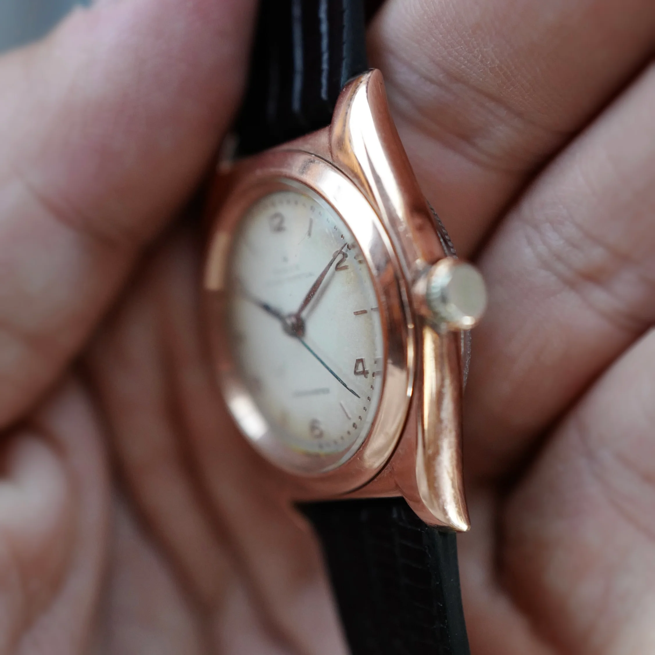 Rolex Rose Gold and Steel Back Bubbleback Watch - Image 4