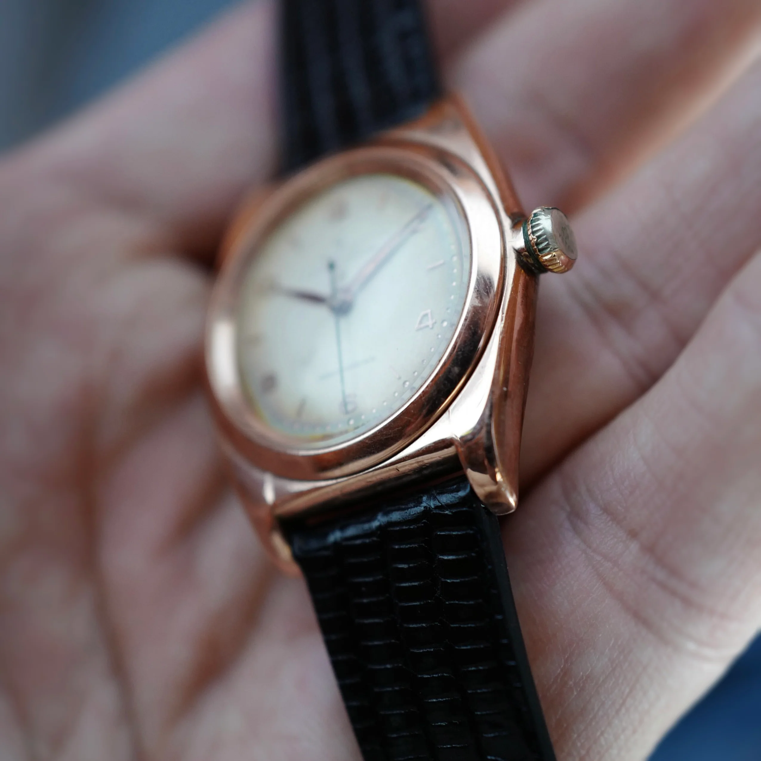 Rolex Rose Gold and Steel Back Bubbleback Watch - Image 7