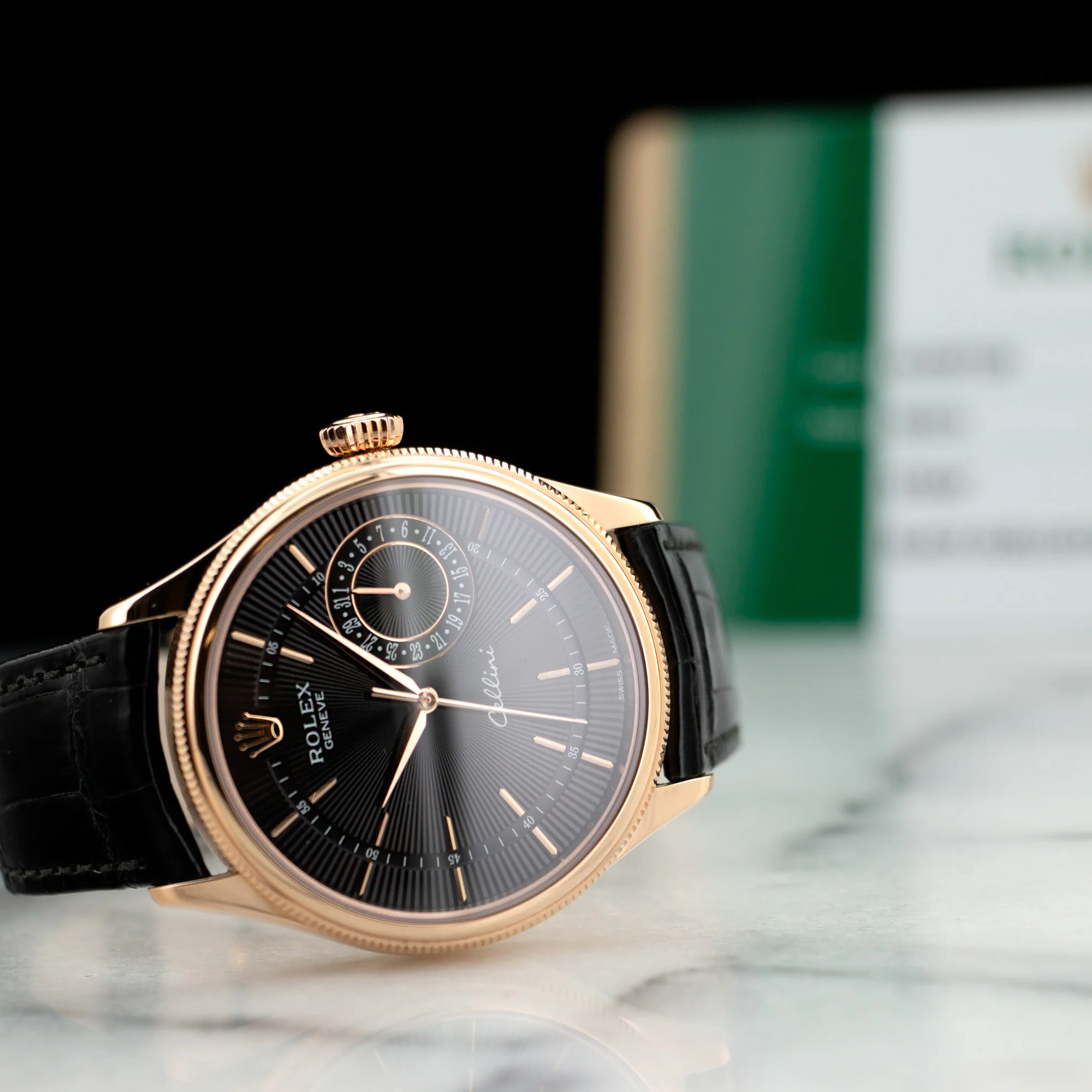 Rolex Rose Gold Cellini Strap Watch Ref. 50515 - Image 7