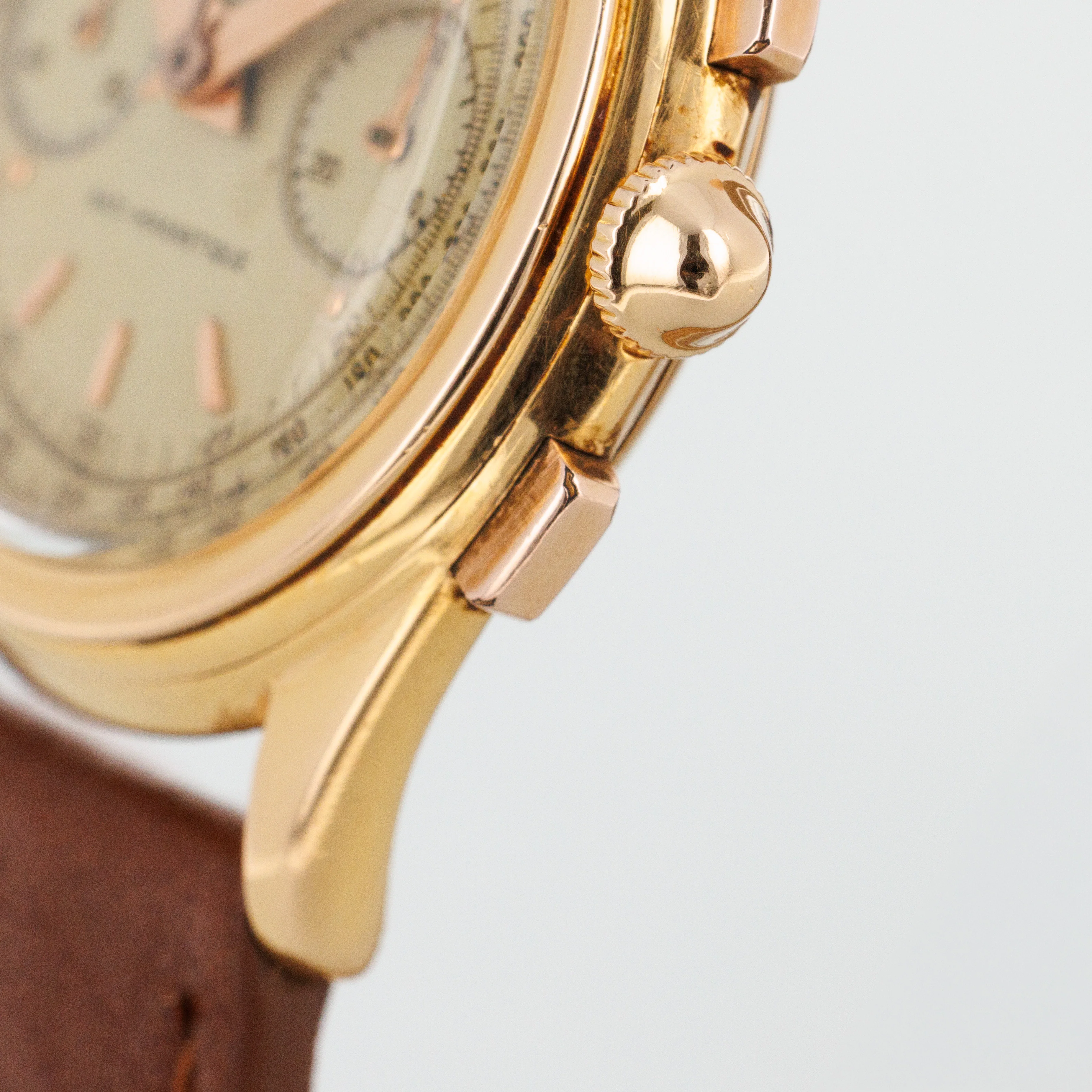 Rolex Rose Gold Chronogrape Anti-Magnetique Piccolino Ref. 3055 - Image 4