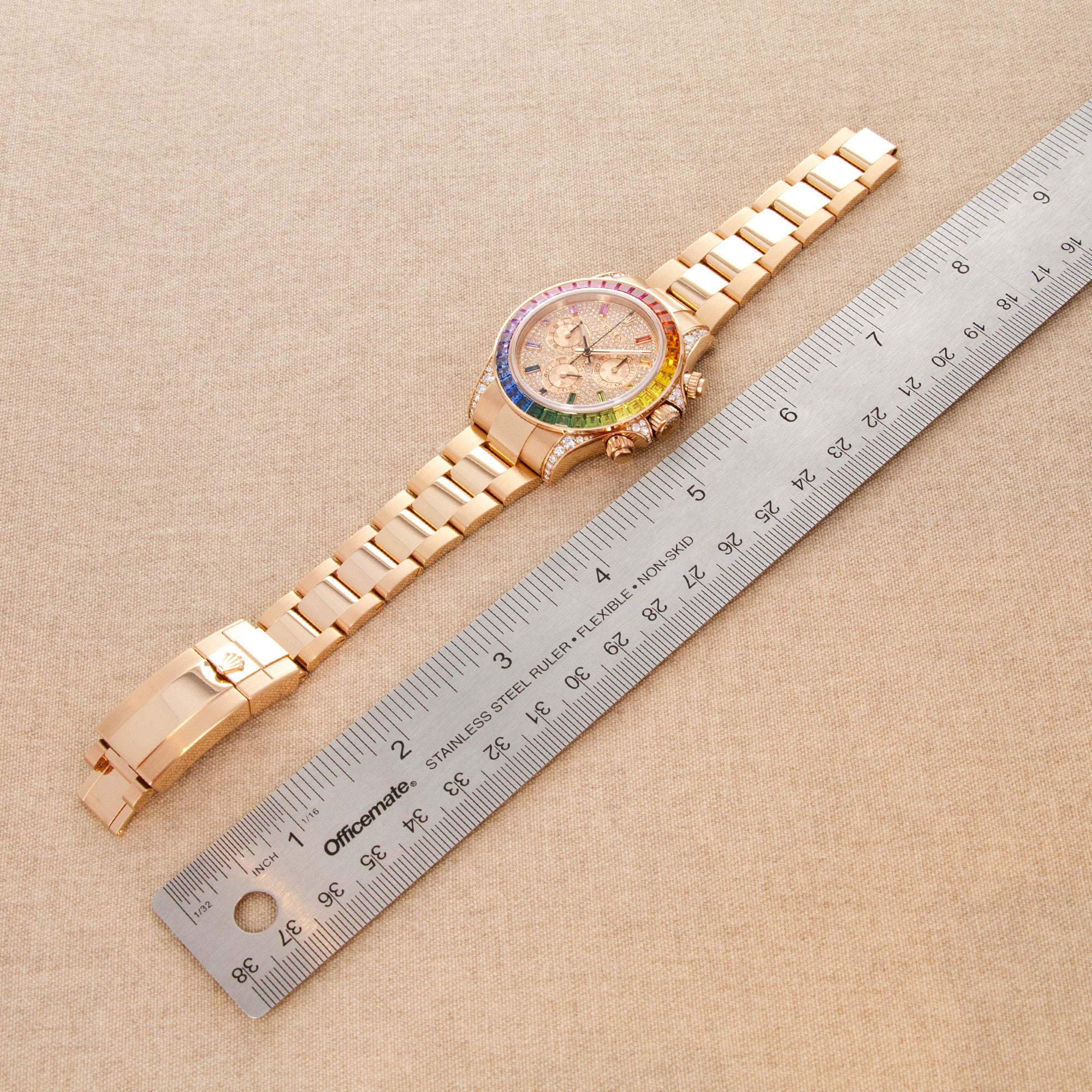 Rolex Rose Gold Cosmograph Rainbow Daytona Ref. 116595 - Image 9