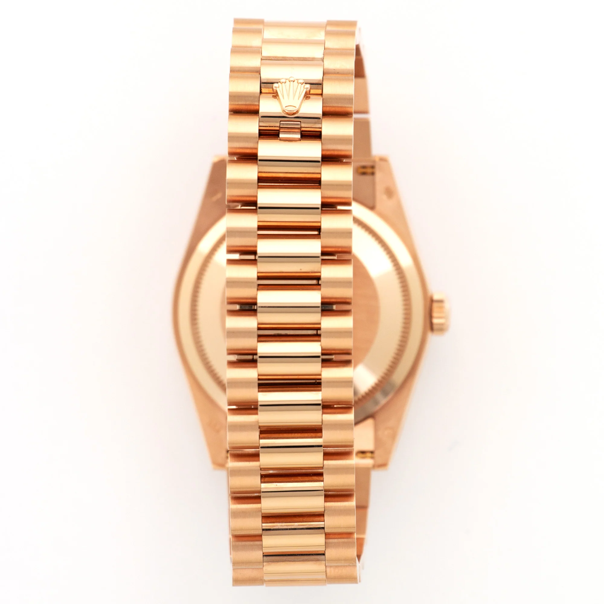 Rolex Rose Gold Day-Date Everose Ferrite Diamond Watch Ref. 118235 - Image 6