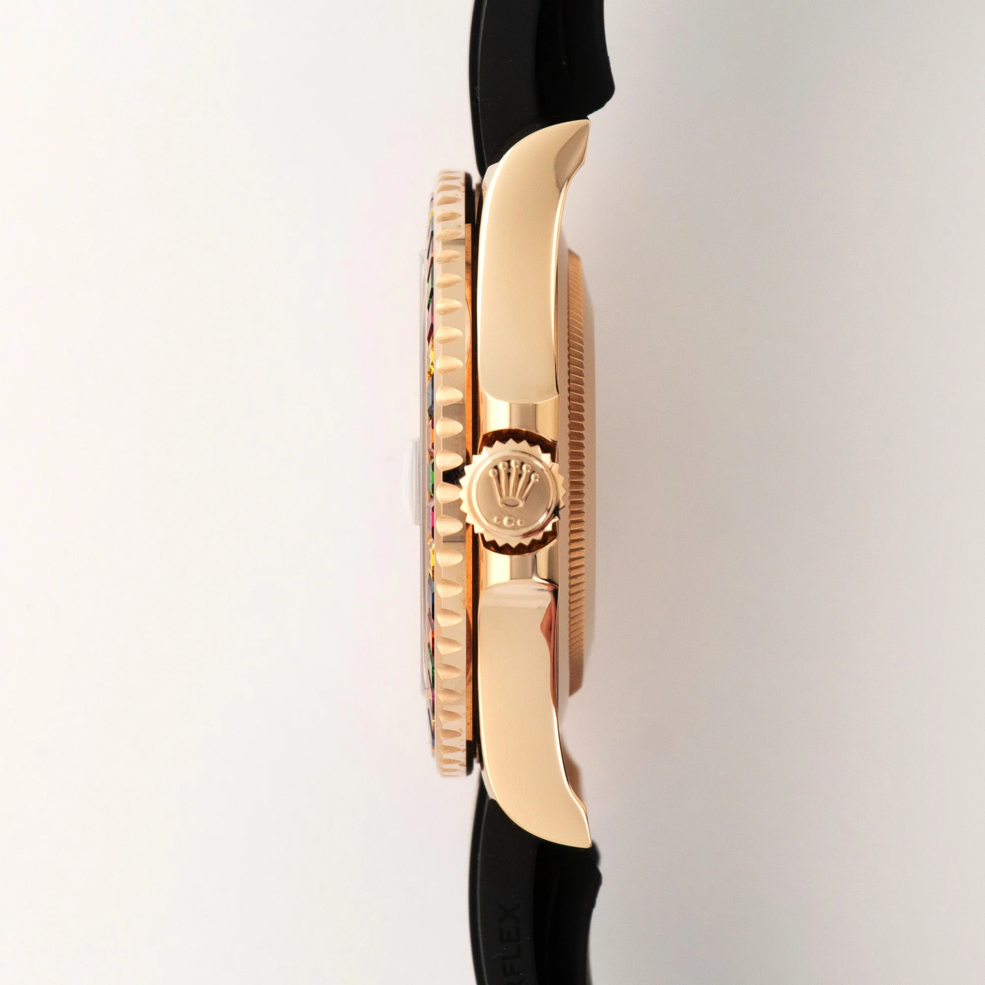 Rolex Rose Gold Yacht-Master Rainbow Watch Ref. 116695 - Image 3