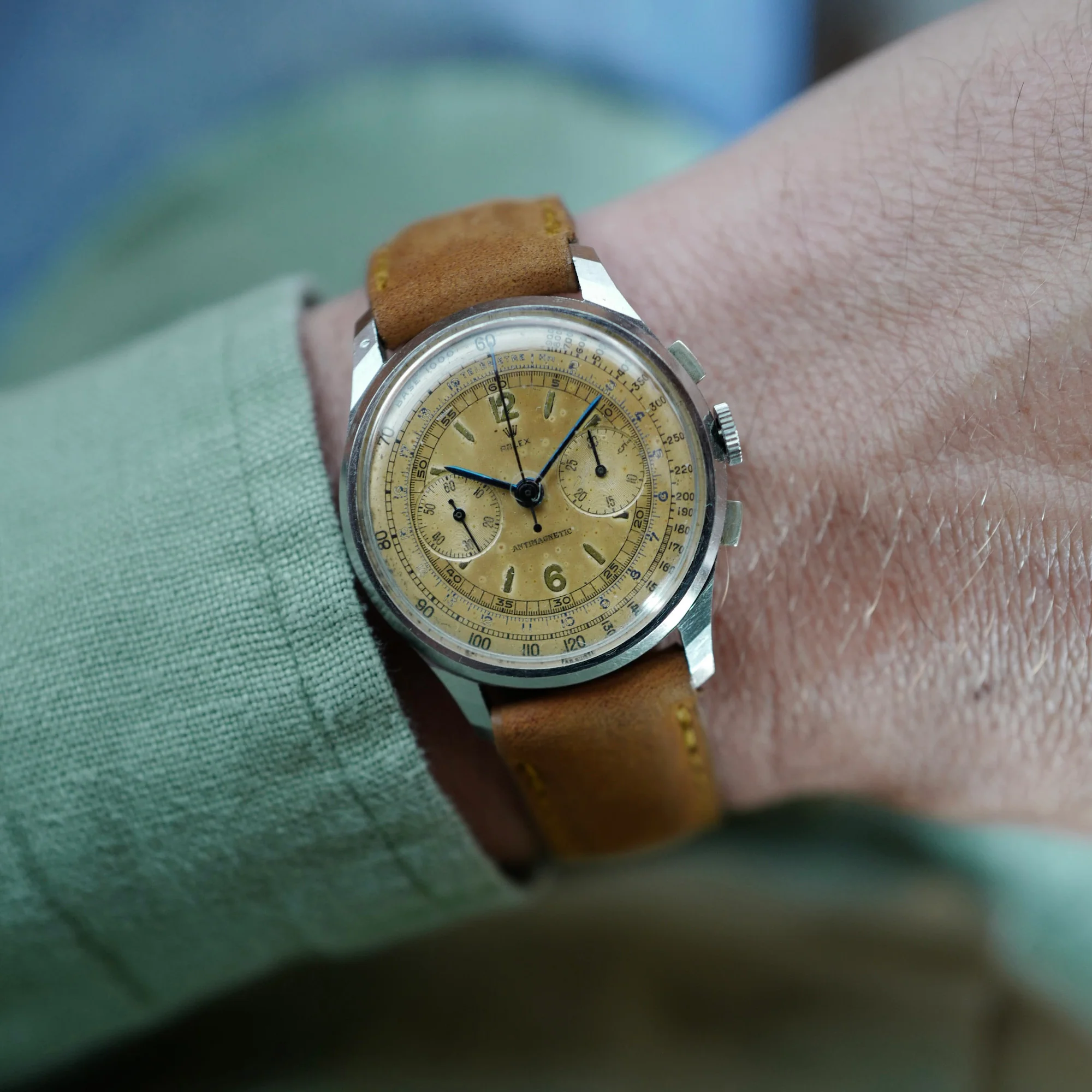 Rolex Steel Chronograph Antimagnetic Ref. 3834 - Image 3