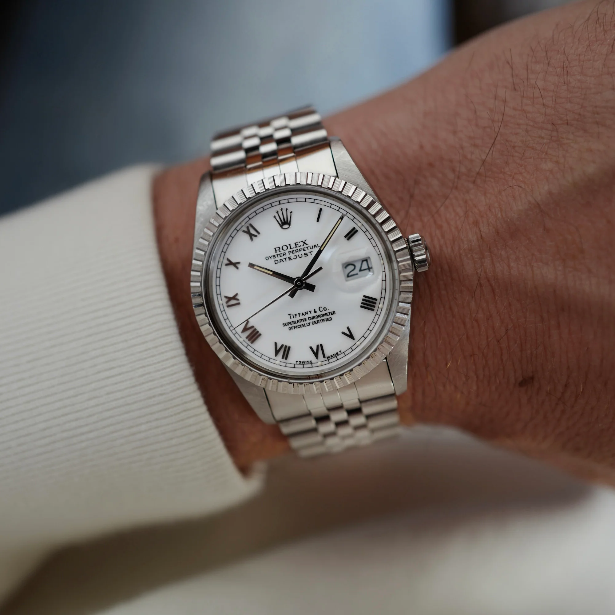 Rolex Steel Datejust Ref. 16030 Retailed by Tiffany & Co. - Image 3