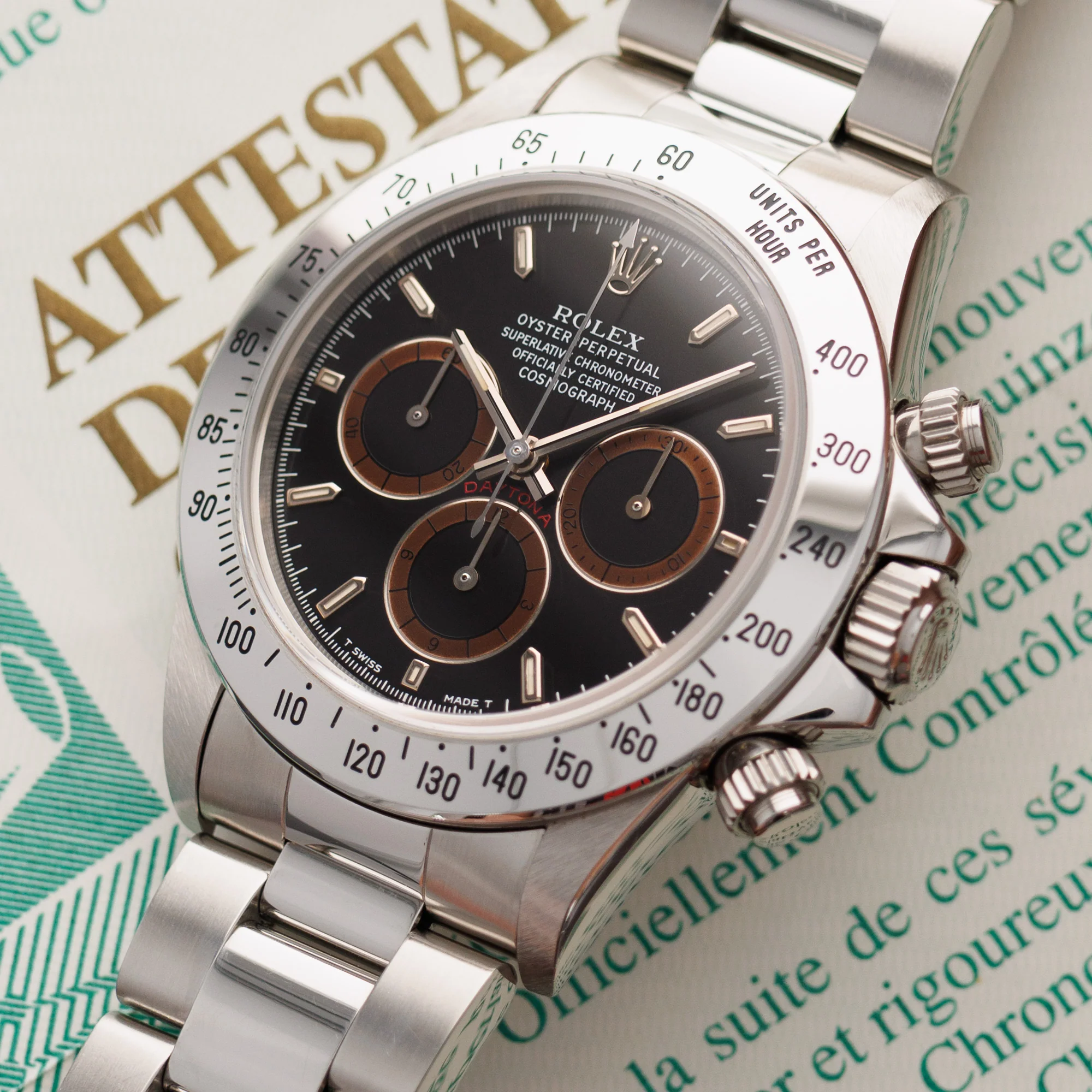 Rolex Steel Daytona Ref. 16520 with Patrizzi Dial in Exceptional Condition - Image 2