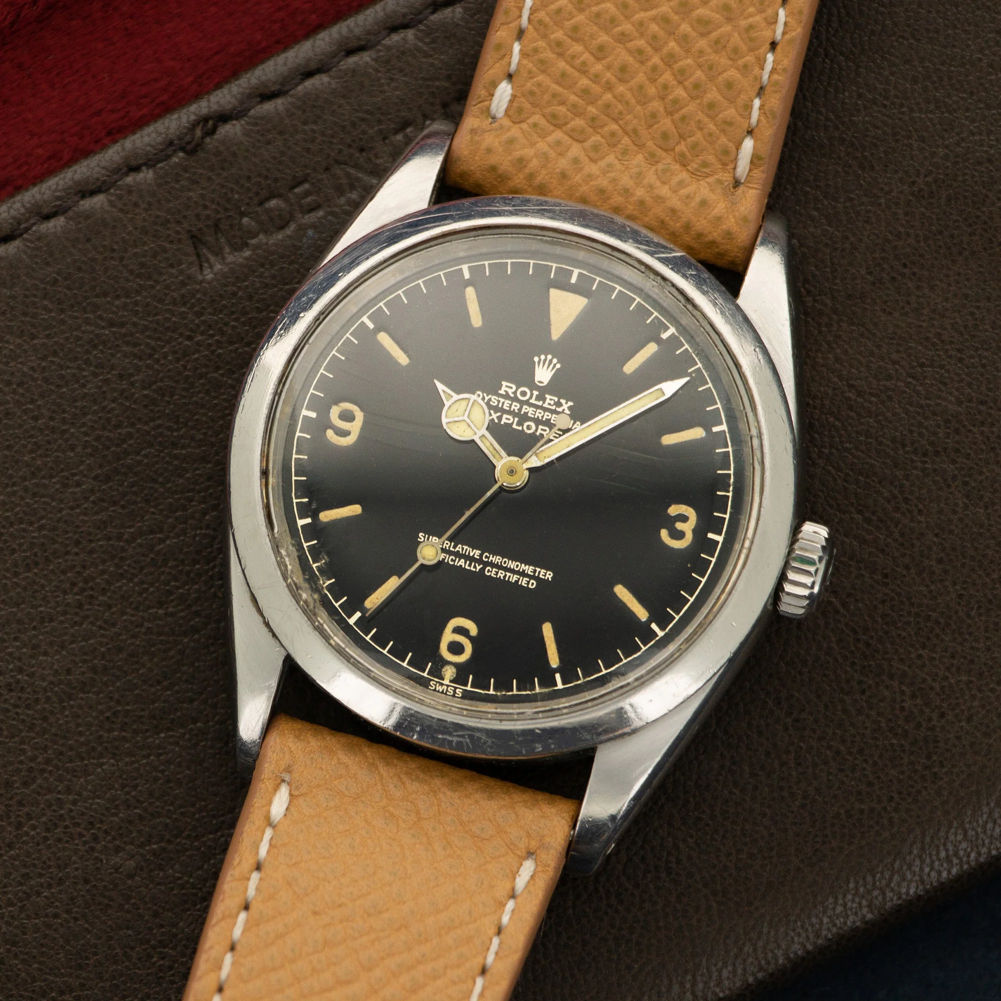 Rolex Steel Explorer Chapter Ring Gilt Dial Watch Ref. 1016 - Image 2