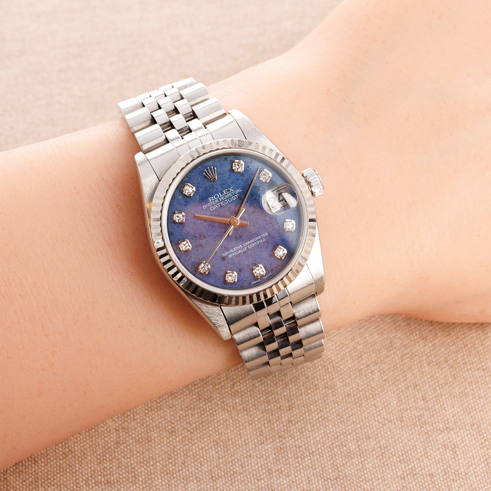 Rolex Steel Ladies Datejust Ref. 78274 with Sodalite Dial - Image 7