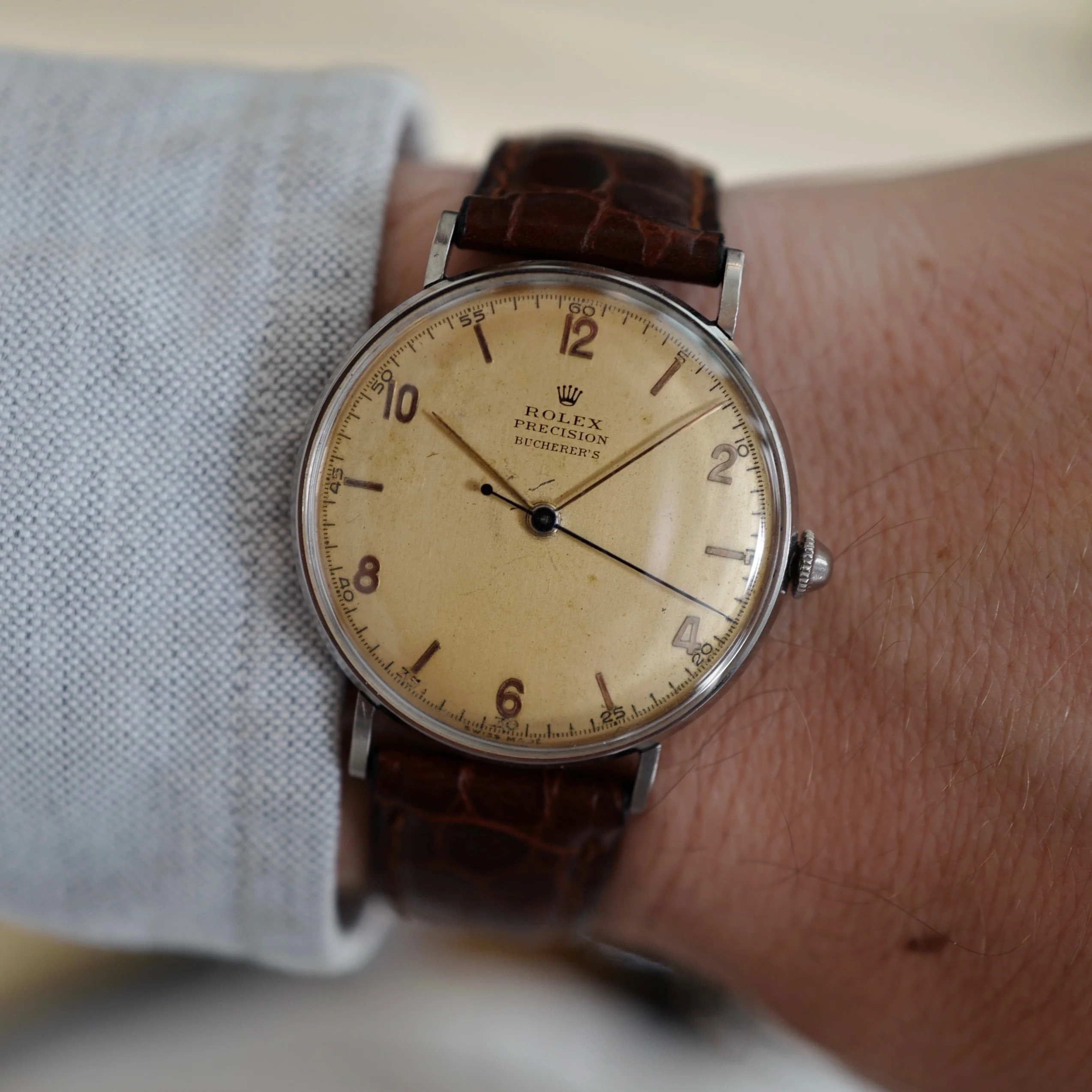 Rolex Steel Precision Watch Ref. 4061, Retailed by Bucherers - Image 6