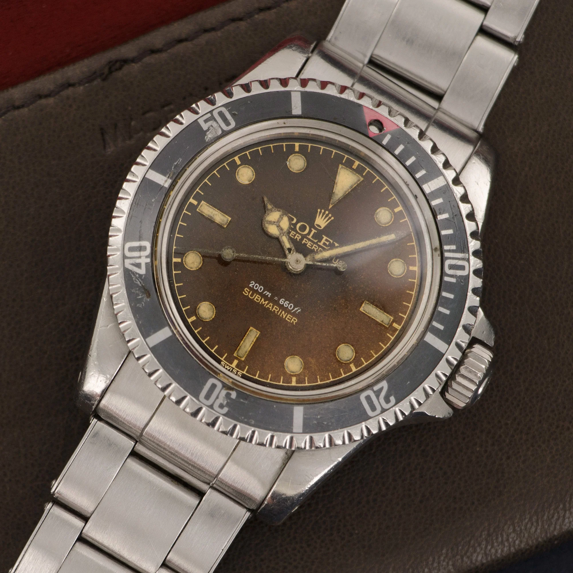 Rolex Submariner Brown Chapter Ring Gilt Dial Watch Ref. 5512 - Image 2