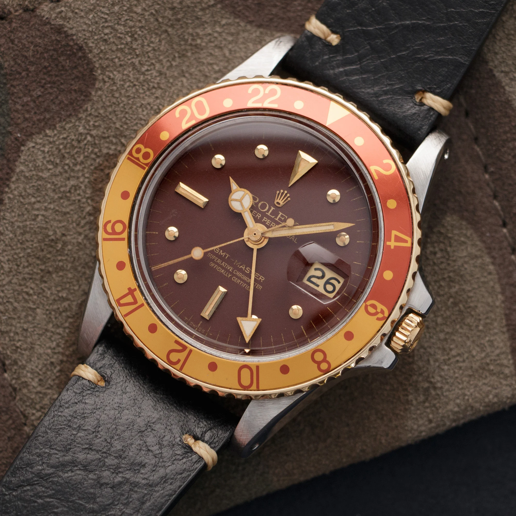 Rolex Two-Tone GMT-Master Root Beer Watch Ref. 1675 - Image 2