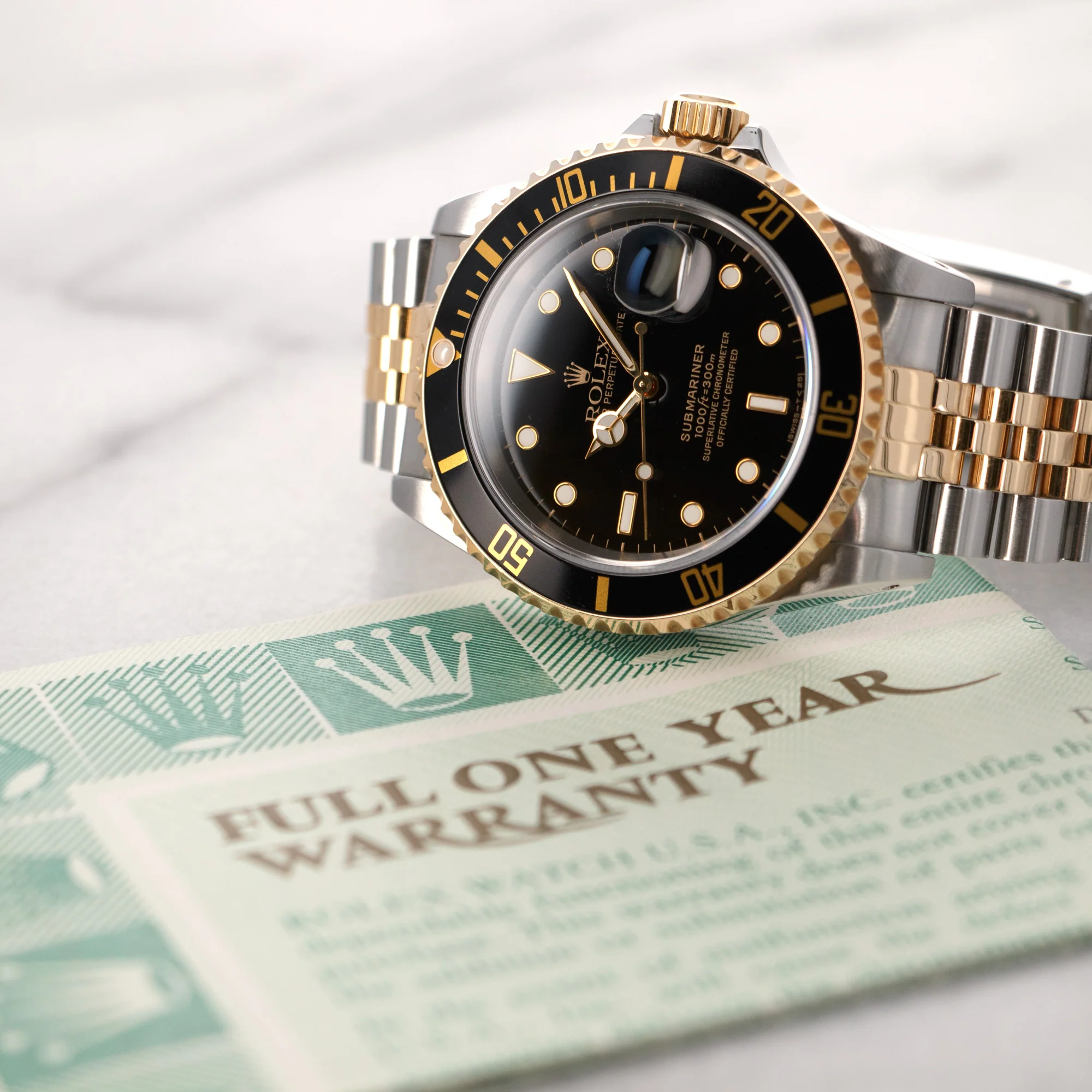 Rolex Two-Tone Submariner, Ref. 16613 with Original Paper - Image 6