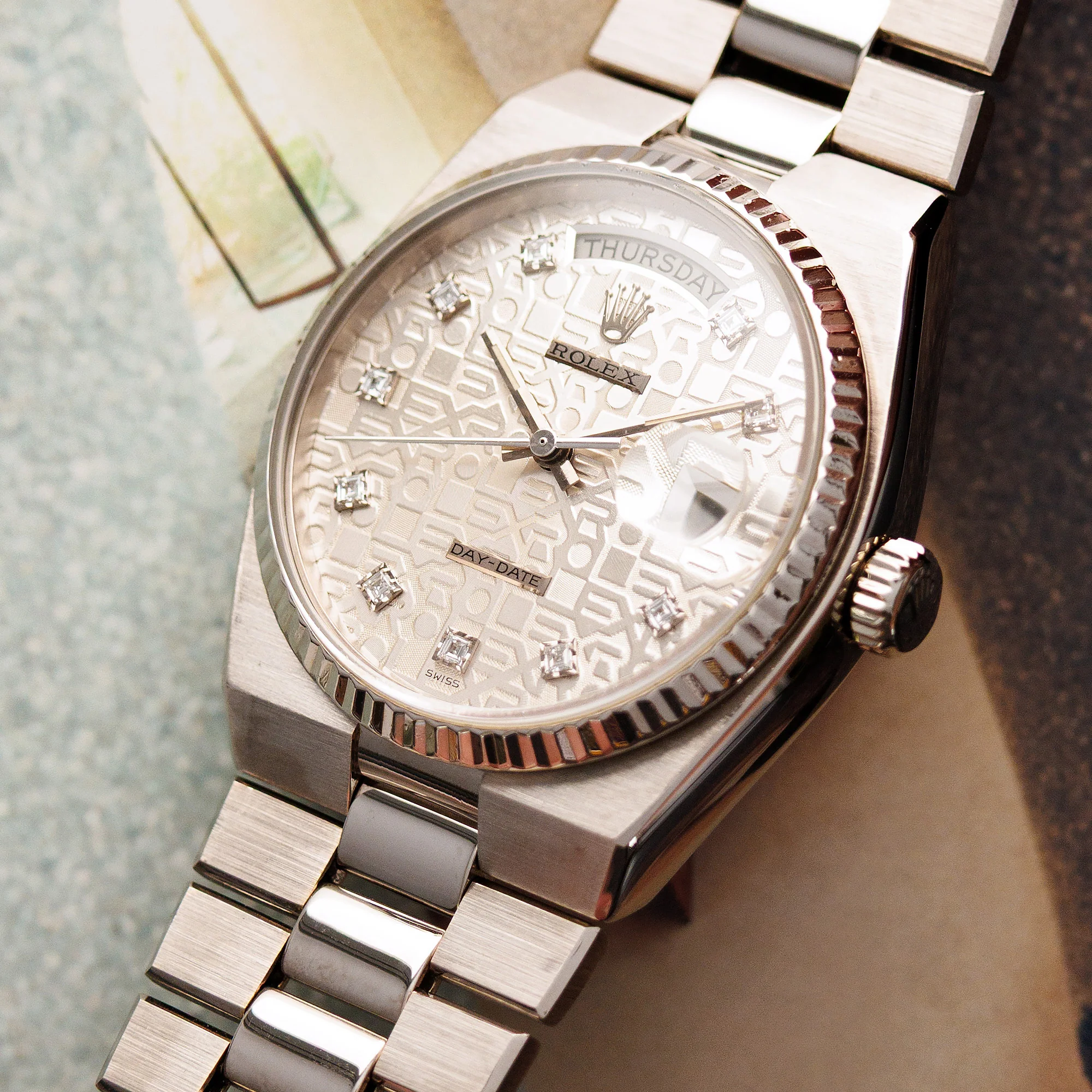 Rolex White Gold Day-Date Ref. 19019 - Image 2