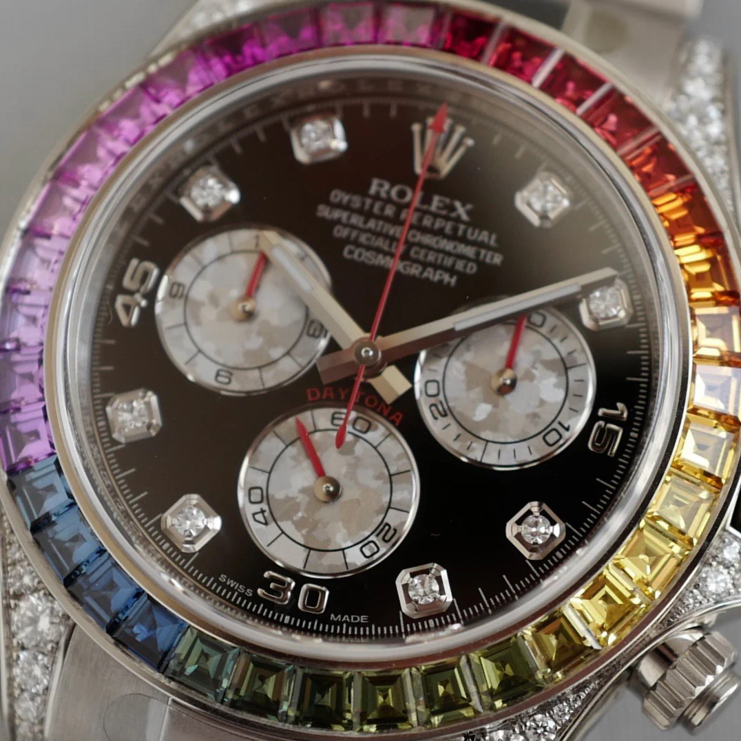 Rolex White Gold Cosmograph Daytona Rainbow Watch Ref. 116599 - Image 8