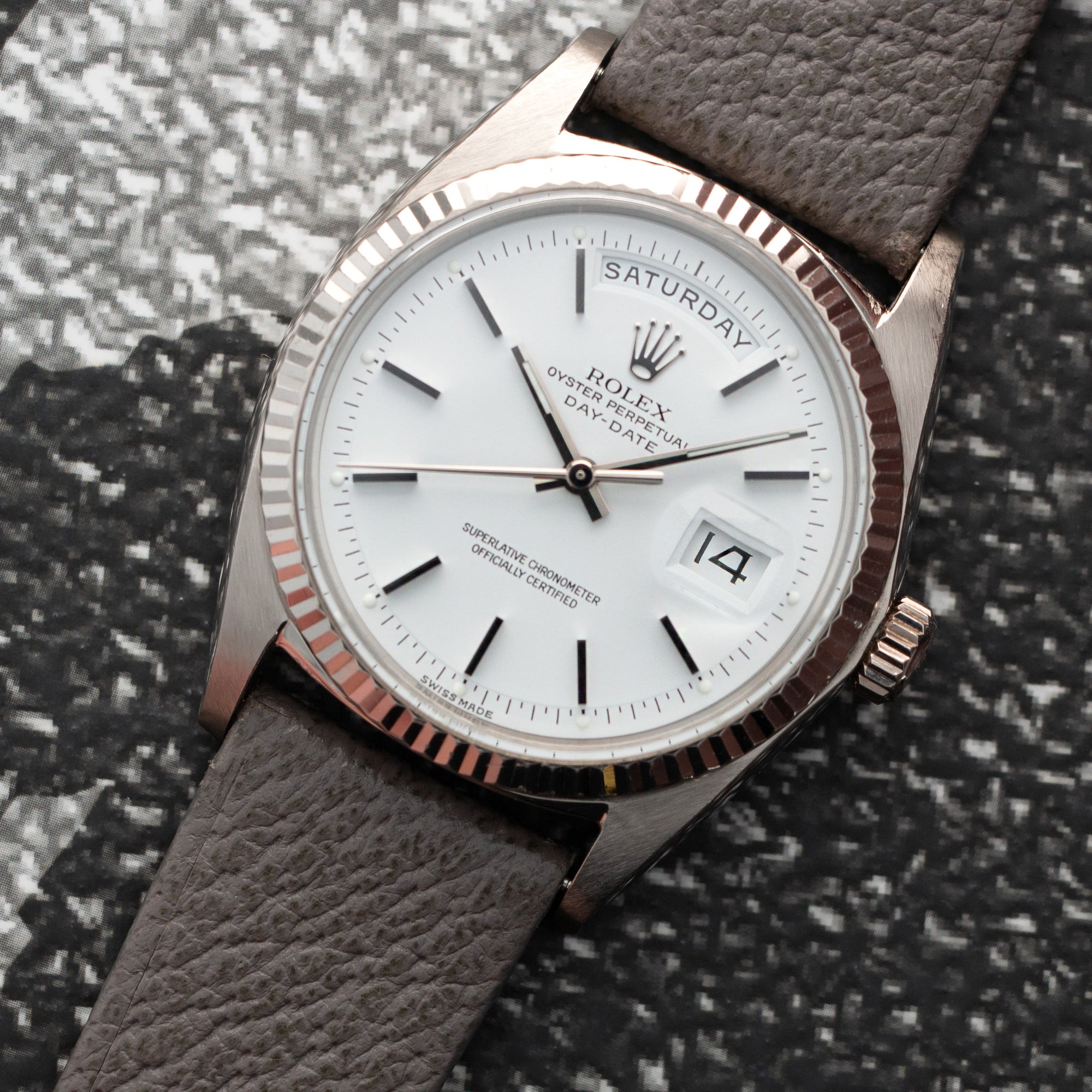 Rolex White Gold Day-Date 1803, 1969 - Image 2