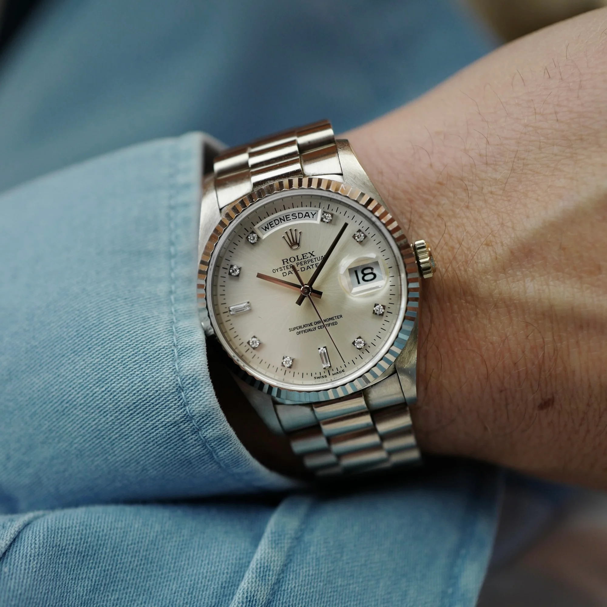 Rolex White Gold Day-Date Ref. 18239 - Image 3