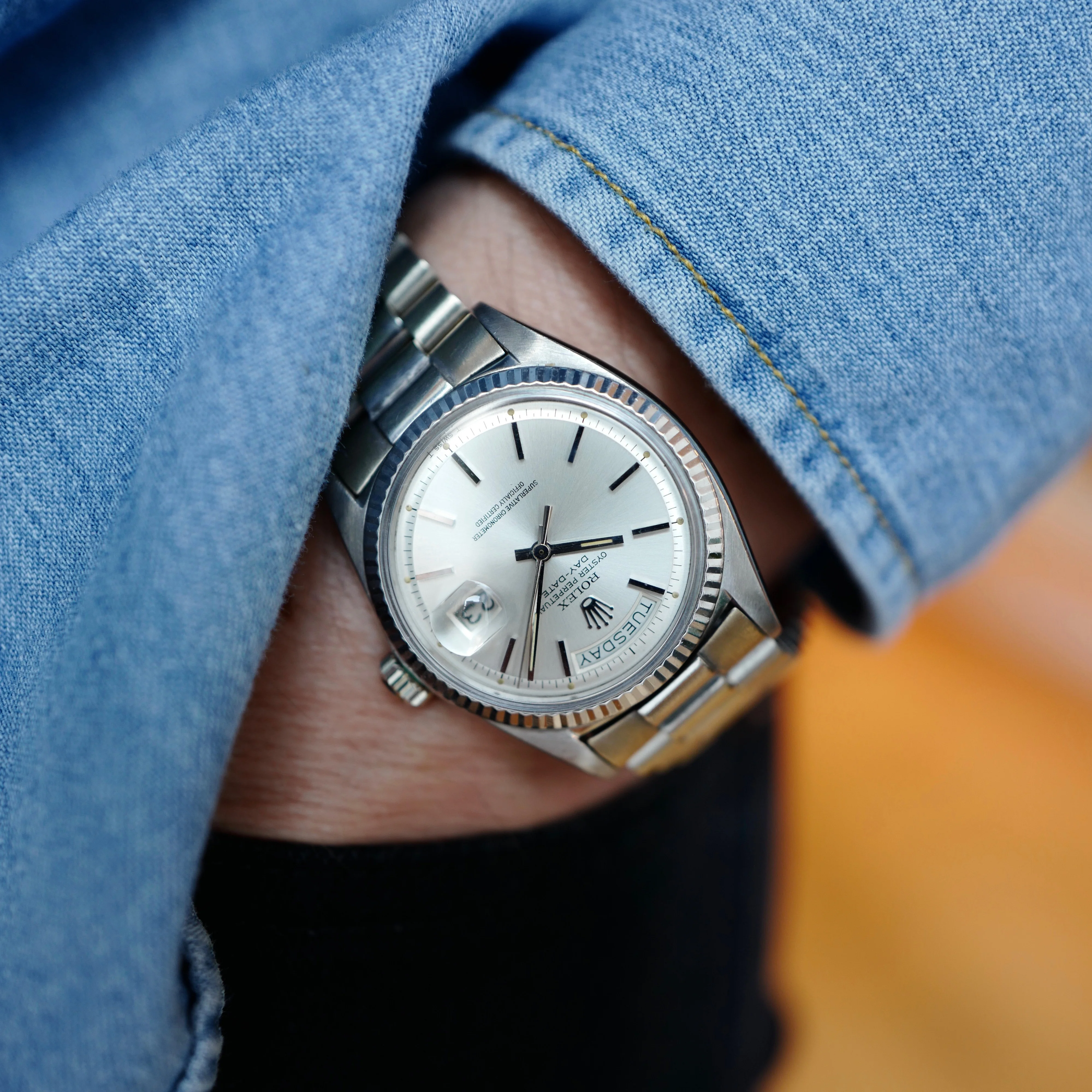 Rolex White Gold Day-Date Watch Ref. 1803 - Image 8