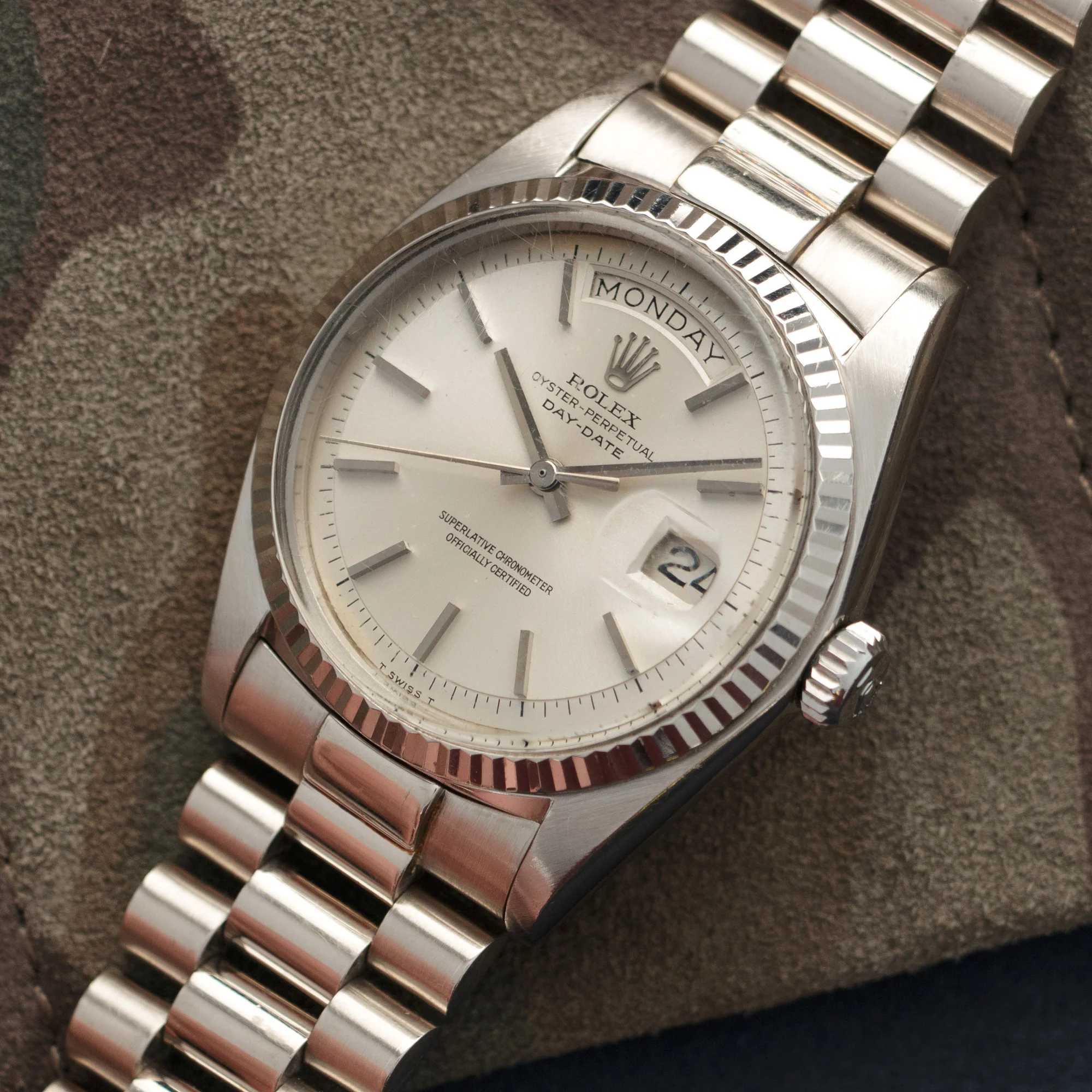 Rolex White Gold Day-Date Watch Ref. 1803 - Image 2
