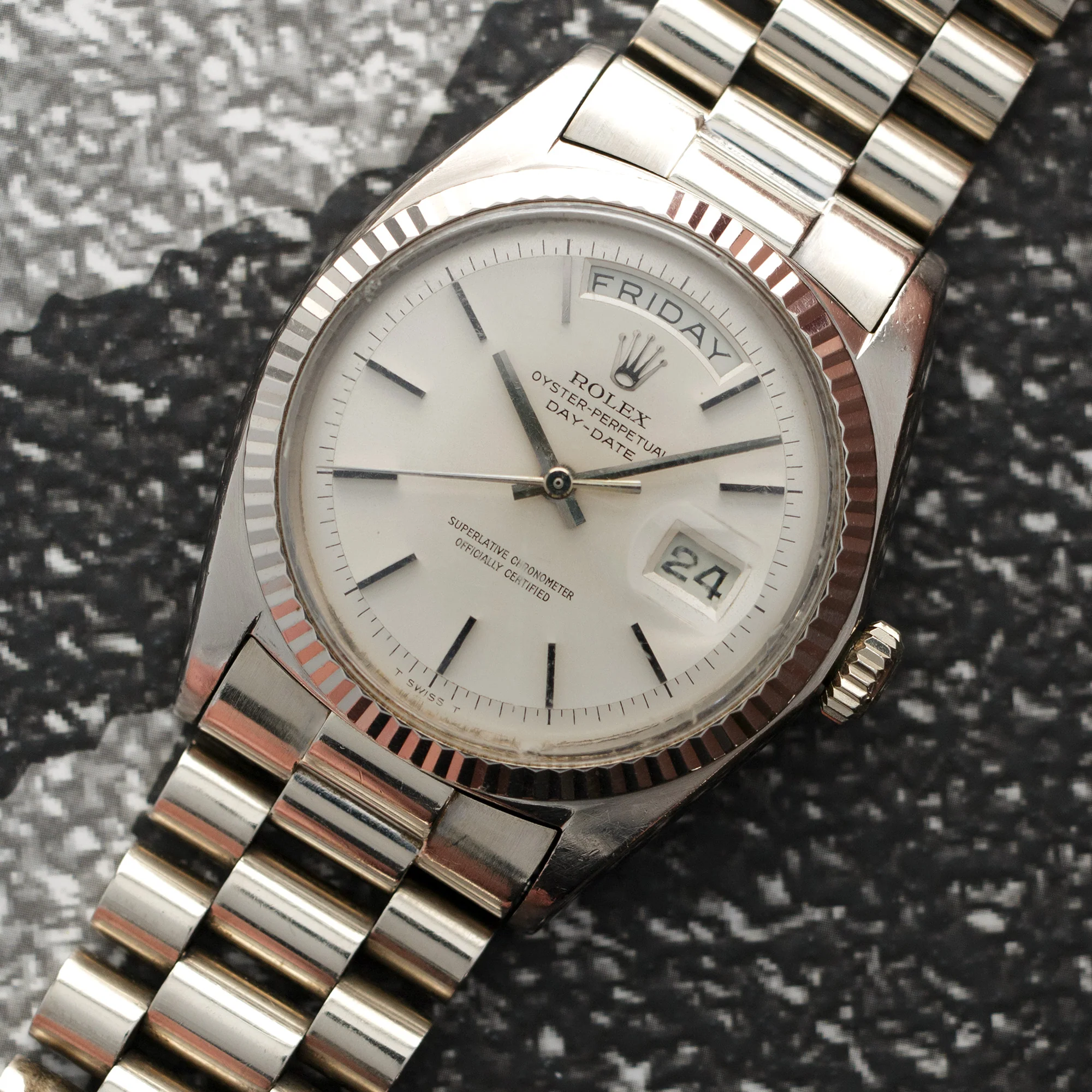 Rolex White Gold Day-Date Watch Ref. 1803 - Image 2